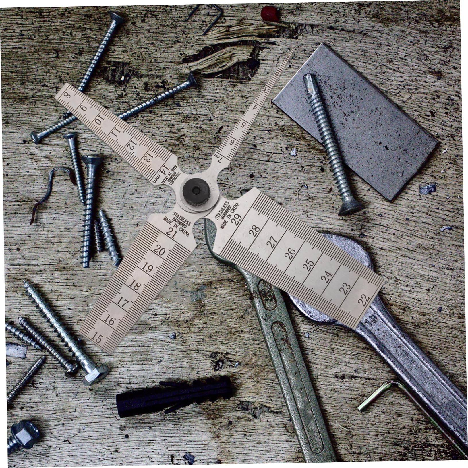 VILLFUL 2sets Feeler Gauge Set Stainless Steel Gaps Measuring Tool for DIY 4pcs*2