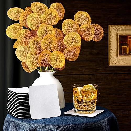 Miniatura 4 de 35 posavasos cuadrados de sublimación en blanco para sublimación, posavasos de goma en blanco, tapete de transferencia de calor, tapete de taza en