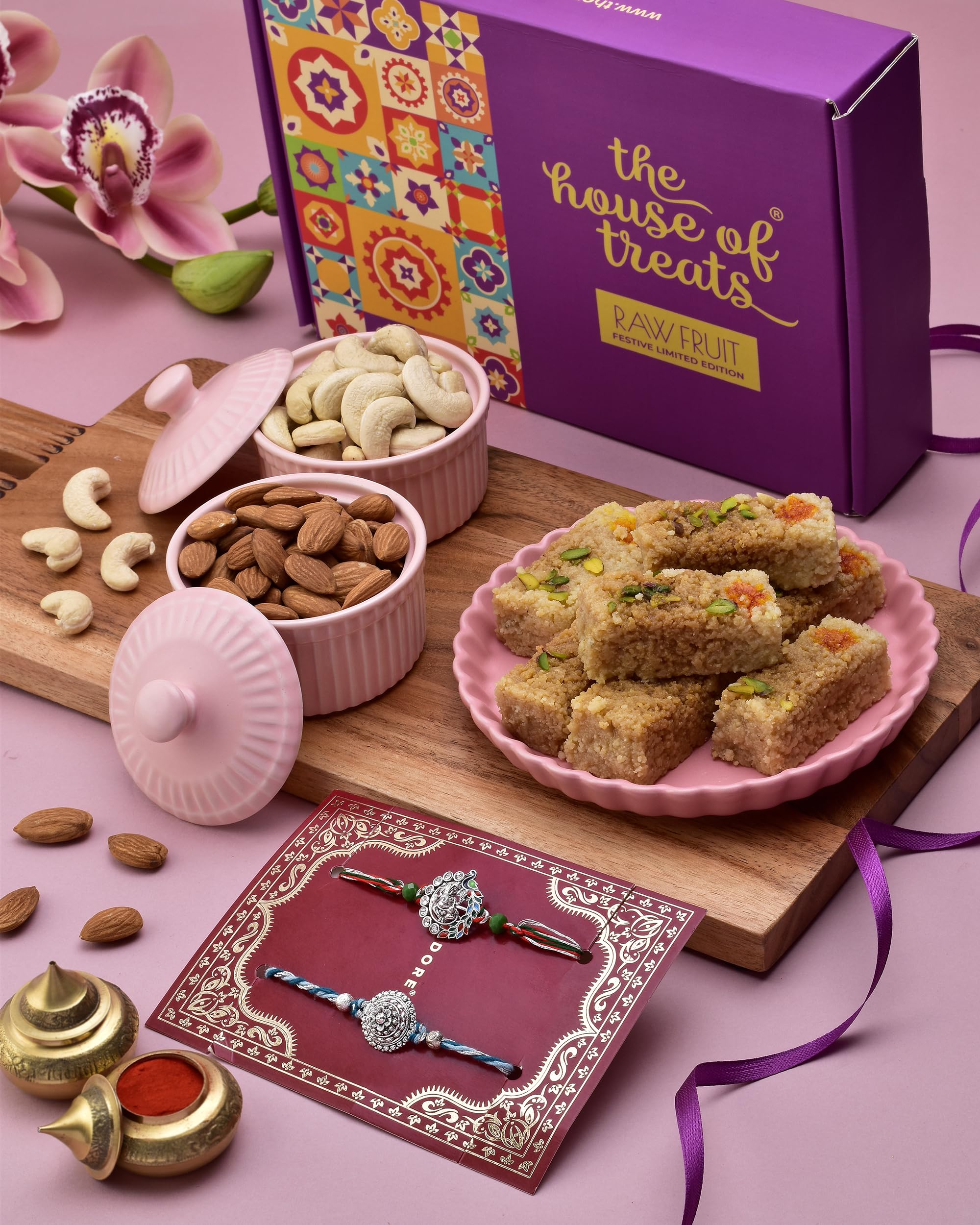 HYPERFOODS Rakhi Gift Hamper For Brother Rakhi Set Of 2 Sweets Gift Pack Rakhi With Sweets Dry Fruits Combo Pack Cashew Almond Alwar Mawa Wheel Of Life & Ganesha Rakhi Set Of 2 (B0CD4DRRD8) Amazon Price History, Amazon Price Tracker