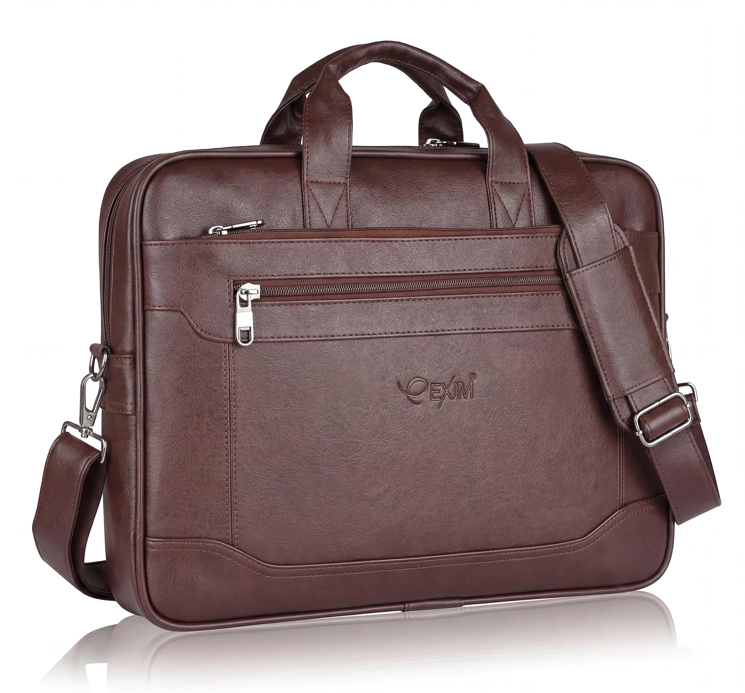 EXIM Vintage Vean Leather 16 inch Expandabel Big Office Laptop Bag Use Messenger Men File Bag,Carry Professional Crossbody Women Bags-image-9