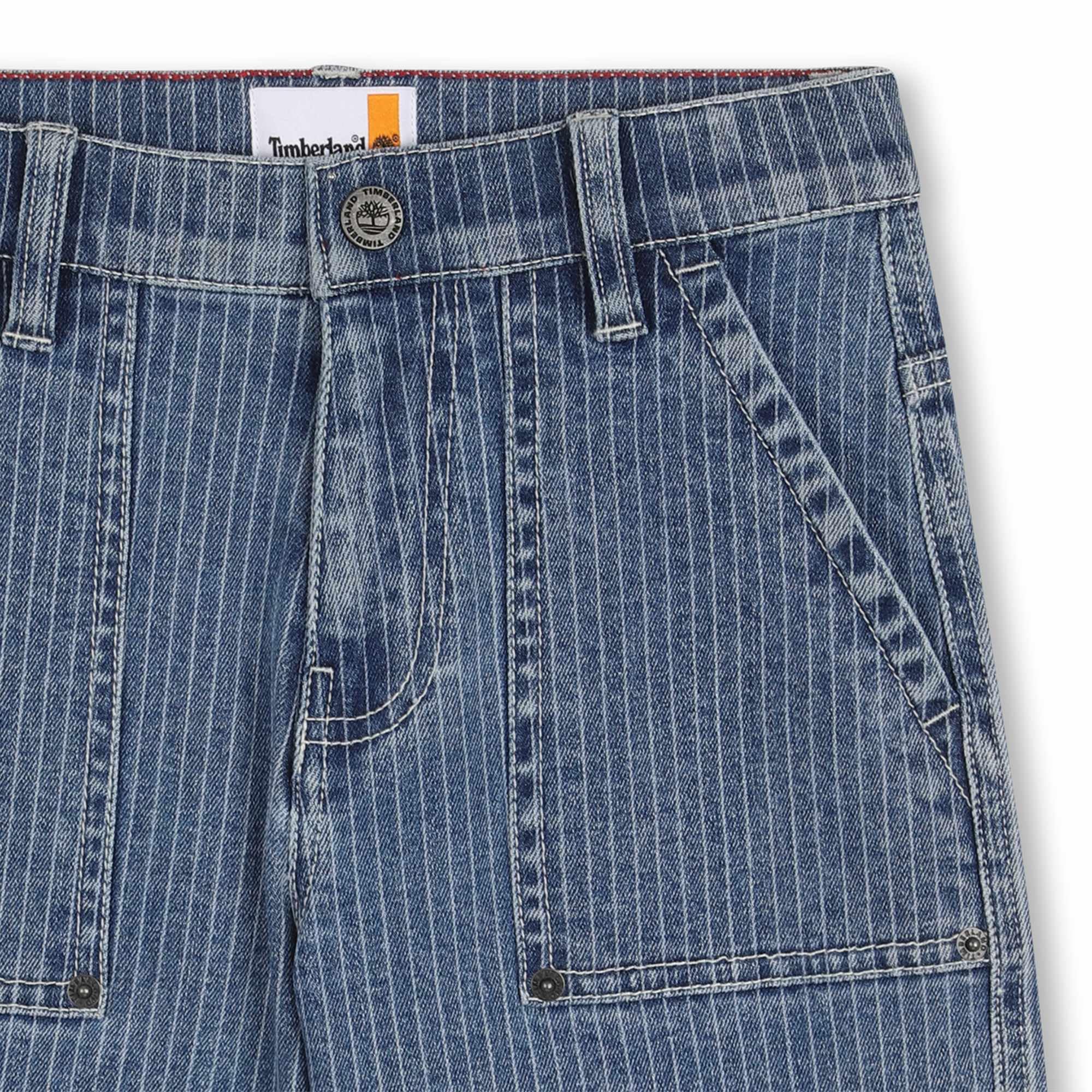 Timberland Pantalones Cortos de Mezclilla para niño, Azul, 4 años