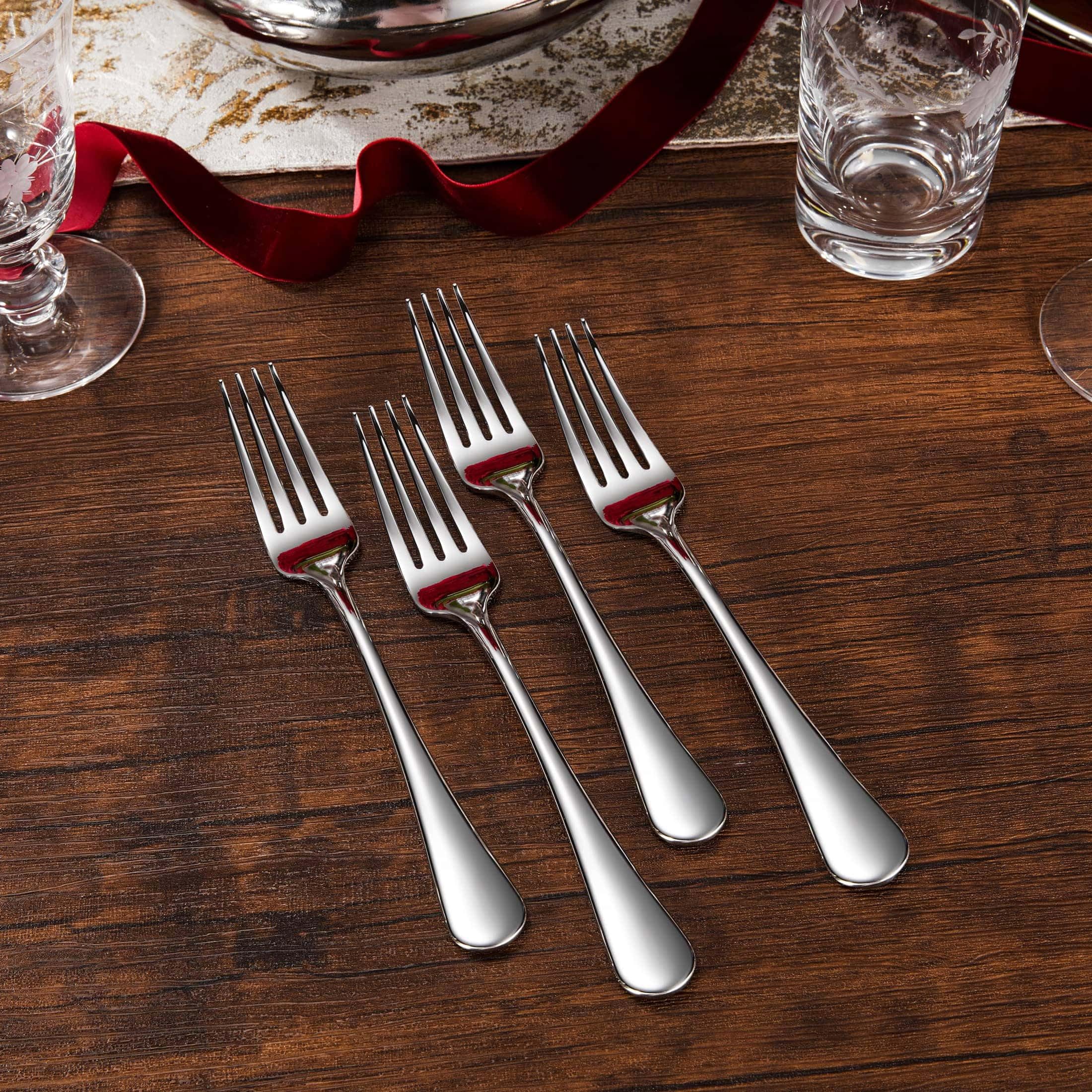 Royalrose Premium Aria 8 Inch Silverware Forks Set of 4 (4, Dinner Forks) — Amazon image 3