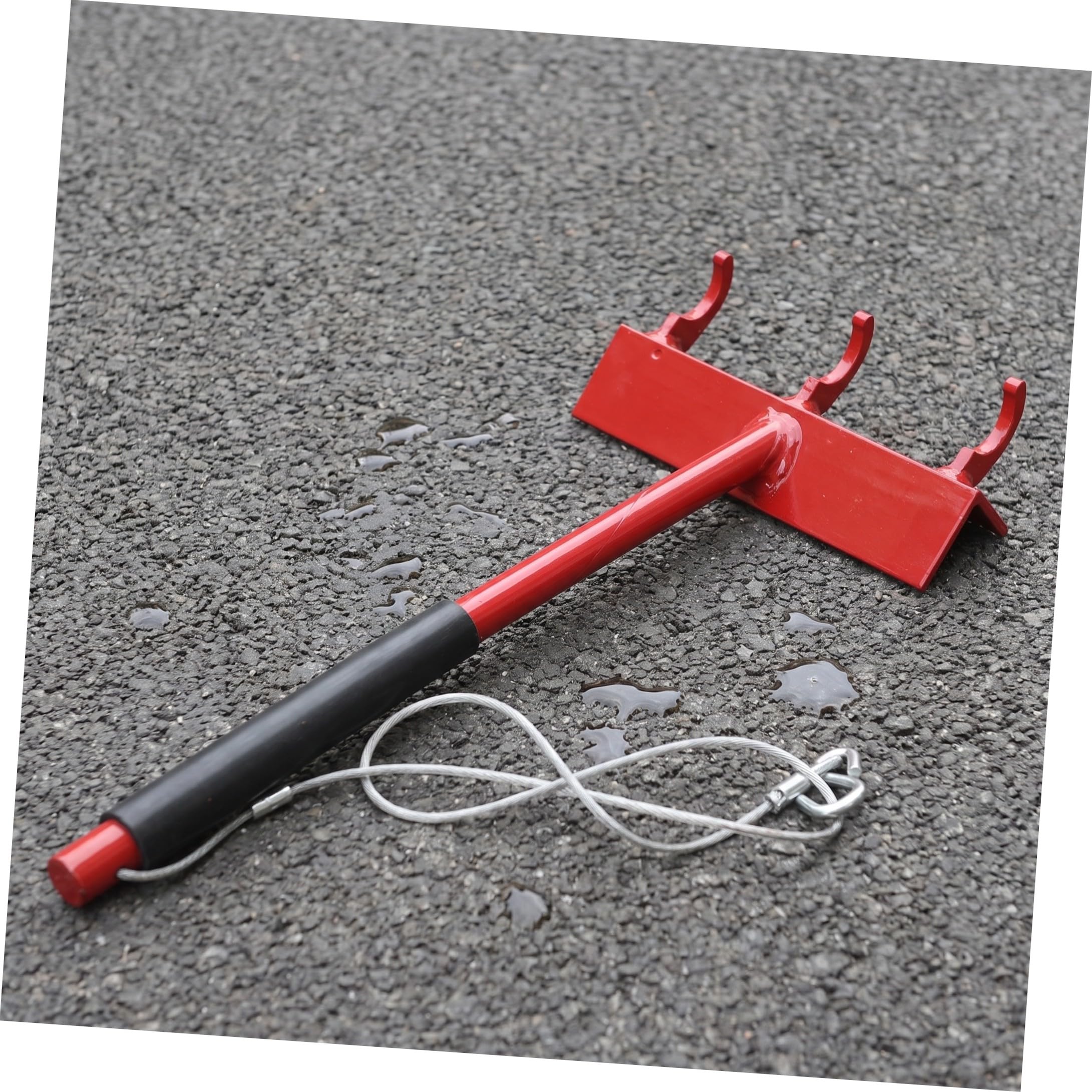 Tensionatore per Recinzione a Maglia con Ganci, Acciaio Inox Rosso