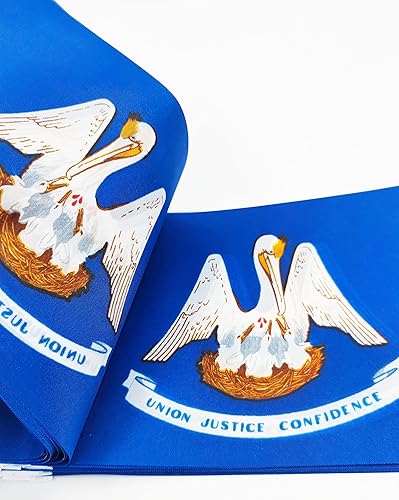 Miniatura 5 de Paquete de 50 banderas estadounidenses y 50 unidades de bandera del estado de Luisiana, mini bandera de mano pequeña, suministros de decoración de