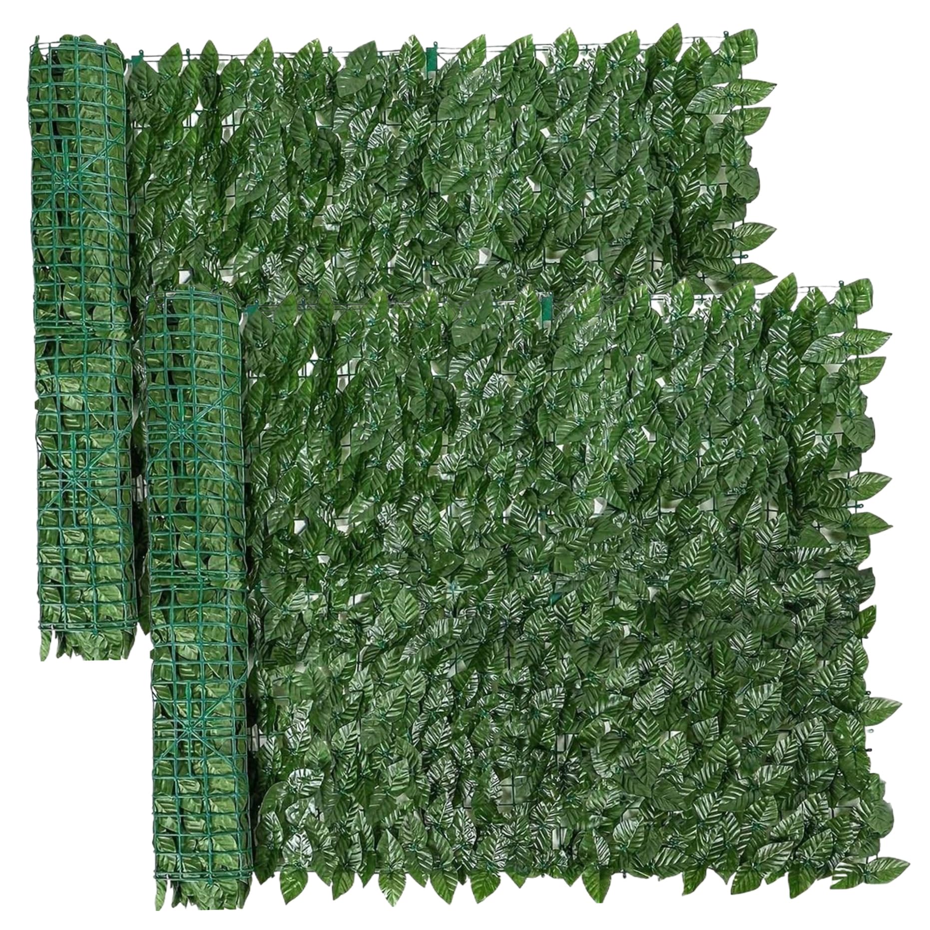 Paneles decorativos para valla de privacidad con césped artificial de pared en rollo de 50x99