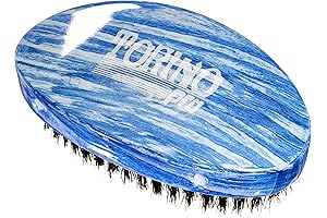 Torino Pro 360 Wave Brush - Medium Boar Bristle Curved Hair Brush for Men