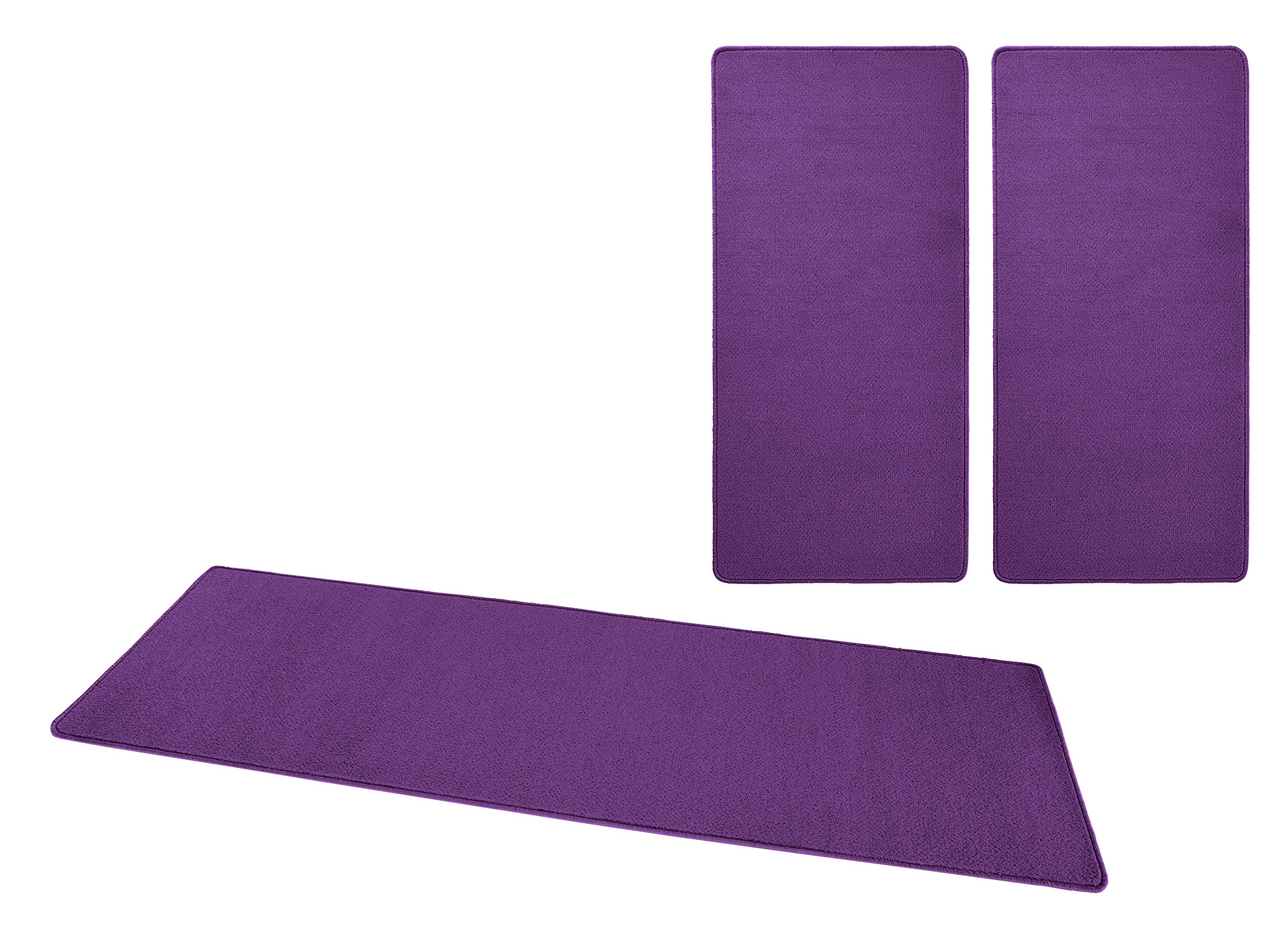 HANSE Home Fancy - Paracolpi per Lettino, 3 pz, in Polipropilene, 67 x 250 x 0,7 cm, Colore: Lilla