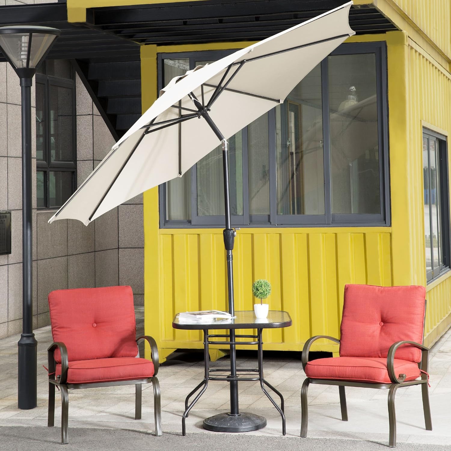 Cloud Mountain 4 Piece Patio Bistro Set Outdoor Patio