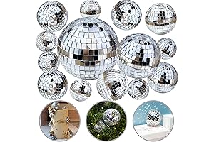 14 PCS Disco Ball Cake Decoration Ornaments