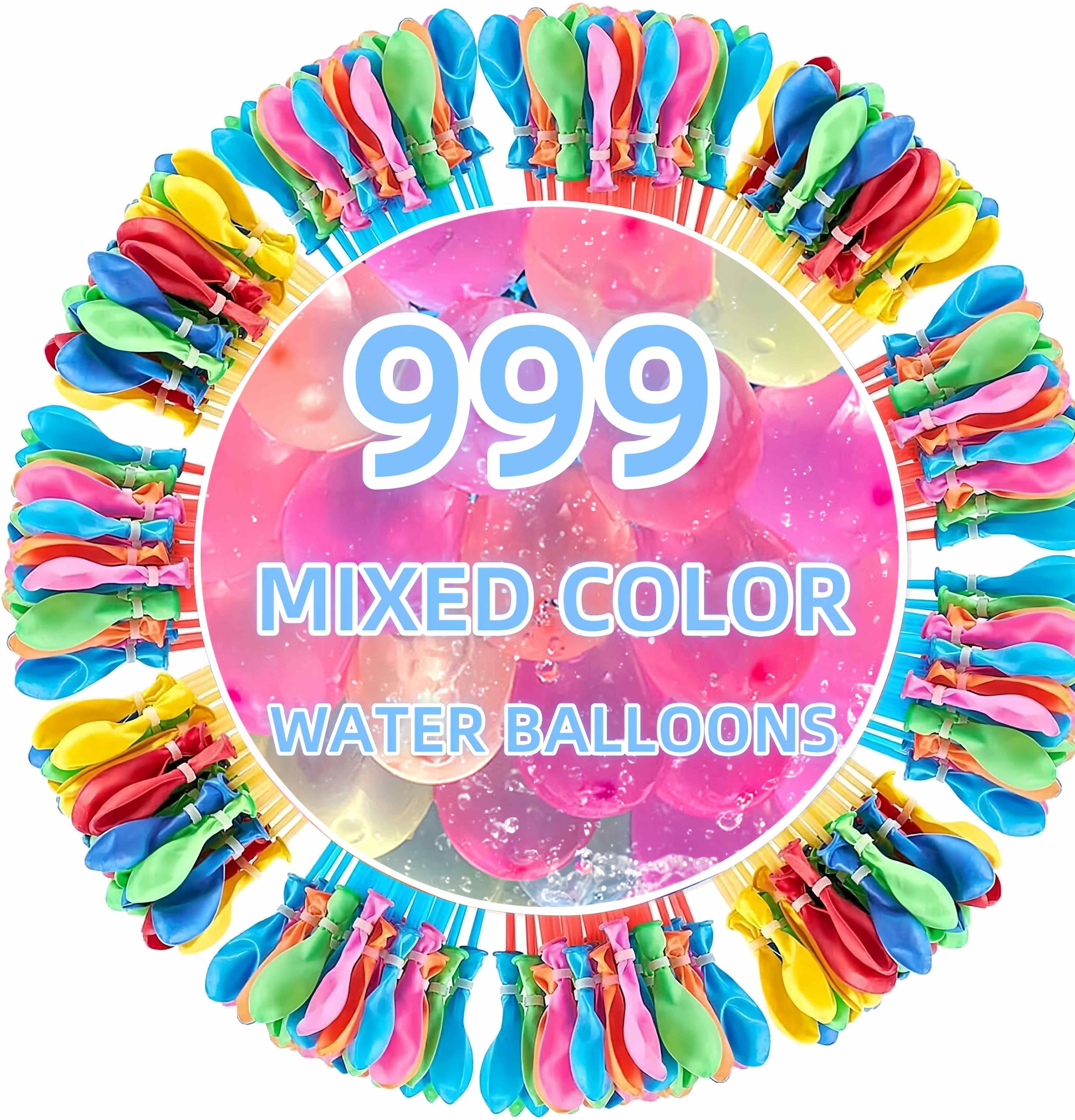 Summer Water Toys Magical Quick Fill Water Balloons for Pools and Water Companions 999 Balloons (ZD)