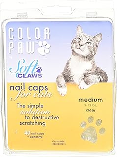 Color Paw Cp by Sc Feline Nail Caps M Clr