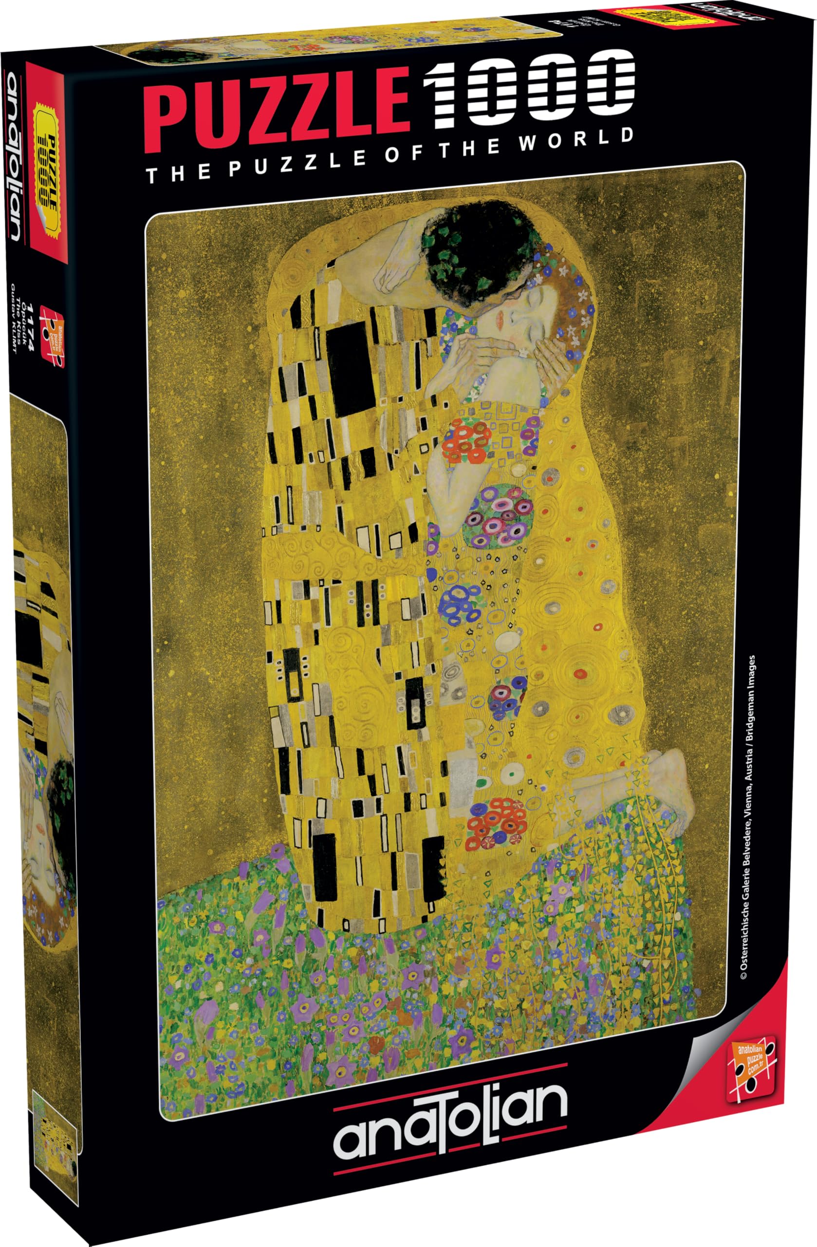 Amazon.com: Anatolian Puzzle - The Kiss, 1000 Piece Puzzle, #1174