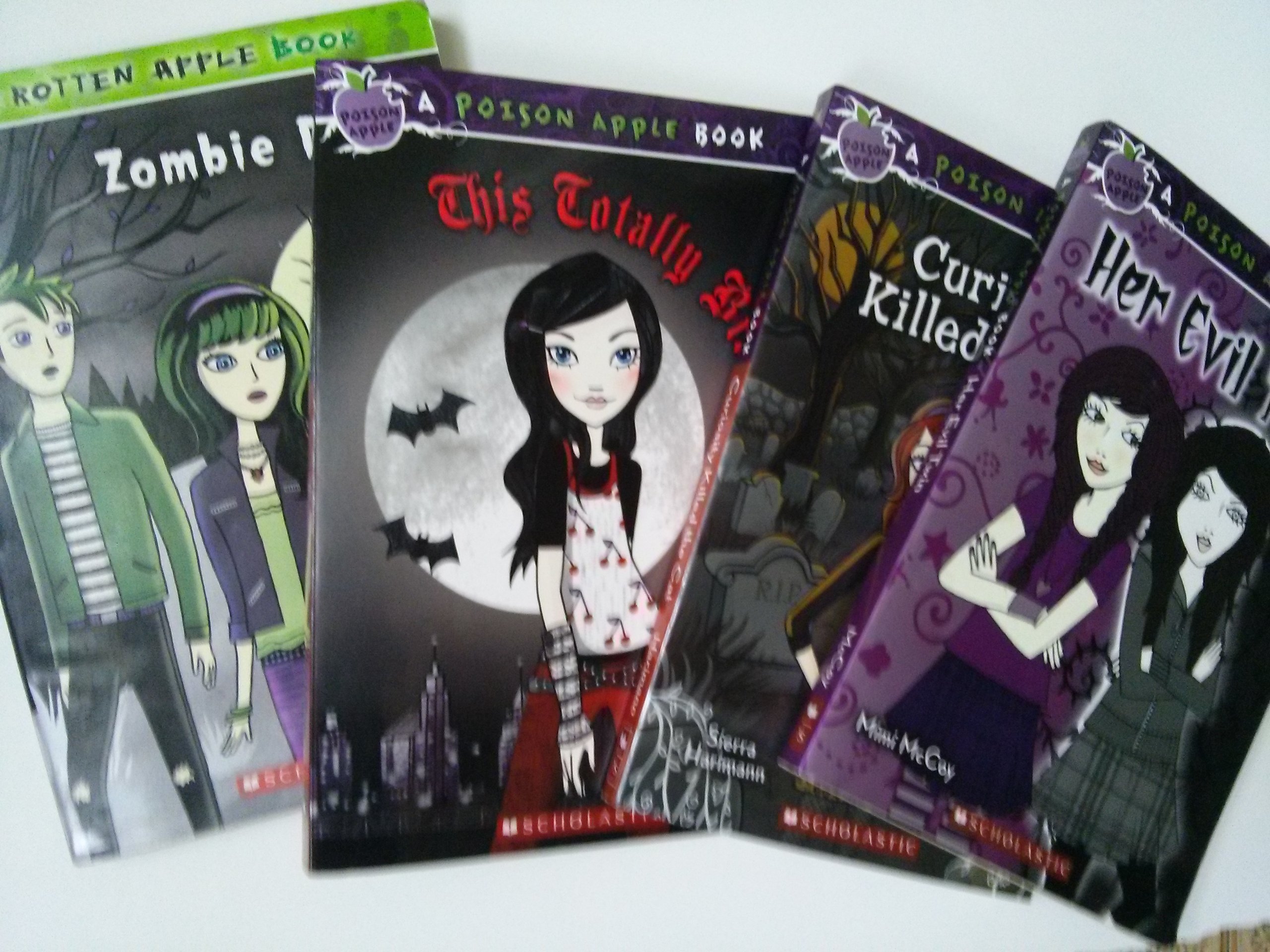 Poison Apple Series: Zombie Dog; Curiosity Killed the Cat; Her Evil Twin; This Totally Bites (Book Sets for Kids : Grade 3 - 6)