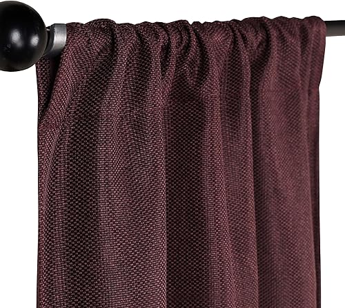 Superior Cortinas opacas, aisladas, cortinas con bloqueo solar para dormitorio, sólidas, texturizadas, ventana de sala de estar, tejido térmico,