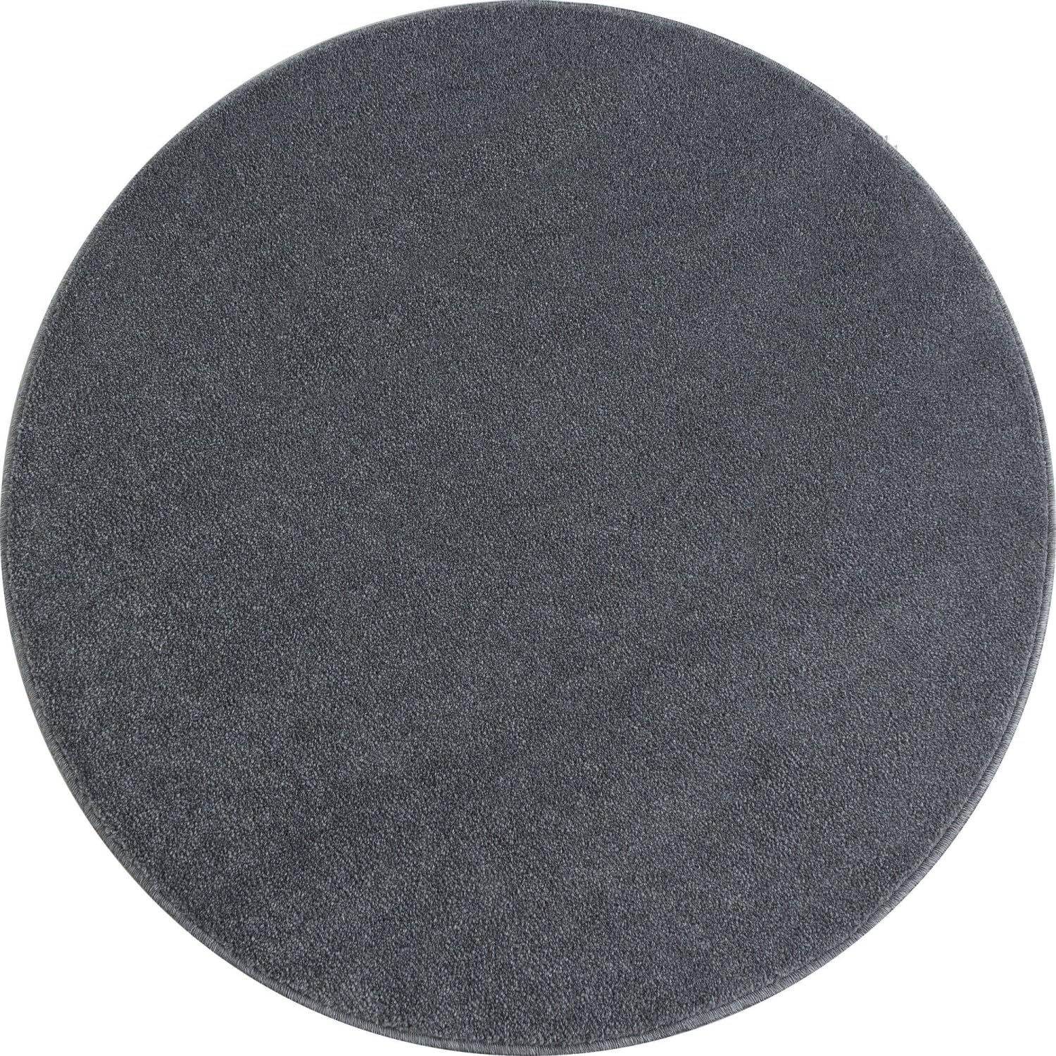 Tapis de Salon Pile Courte Moderne Couleur Unique moucheté Gris Claire