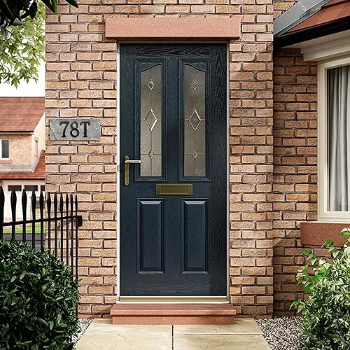 Miniatura 4 de Números de casa de 5 pulgadas, números de casa de hierro fundido para exteriores, números de dirección para casas, granja, garaje, tienda, oficinas,