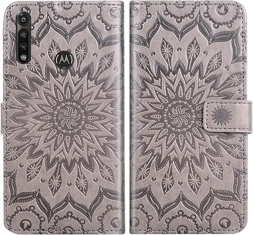 Miniatura 5 de Funda para teléfono Motorola Moto G Power 2020 con protector de pantalla de vidrio templado y cubierta magnética de cuero, soporte para tarjetas,
