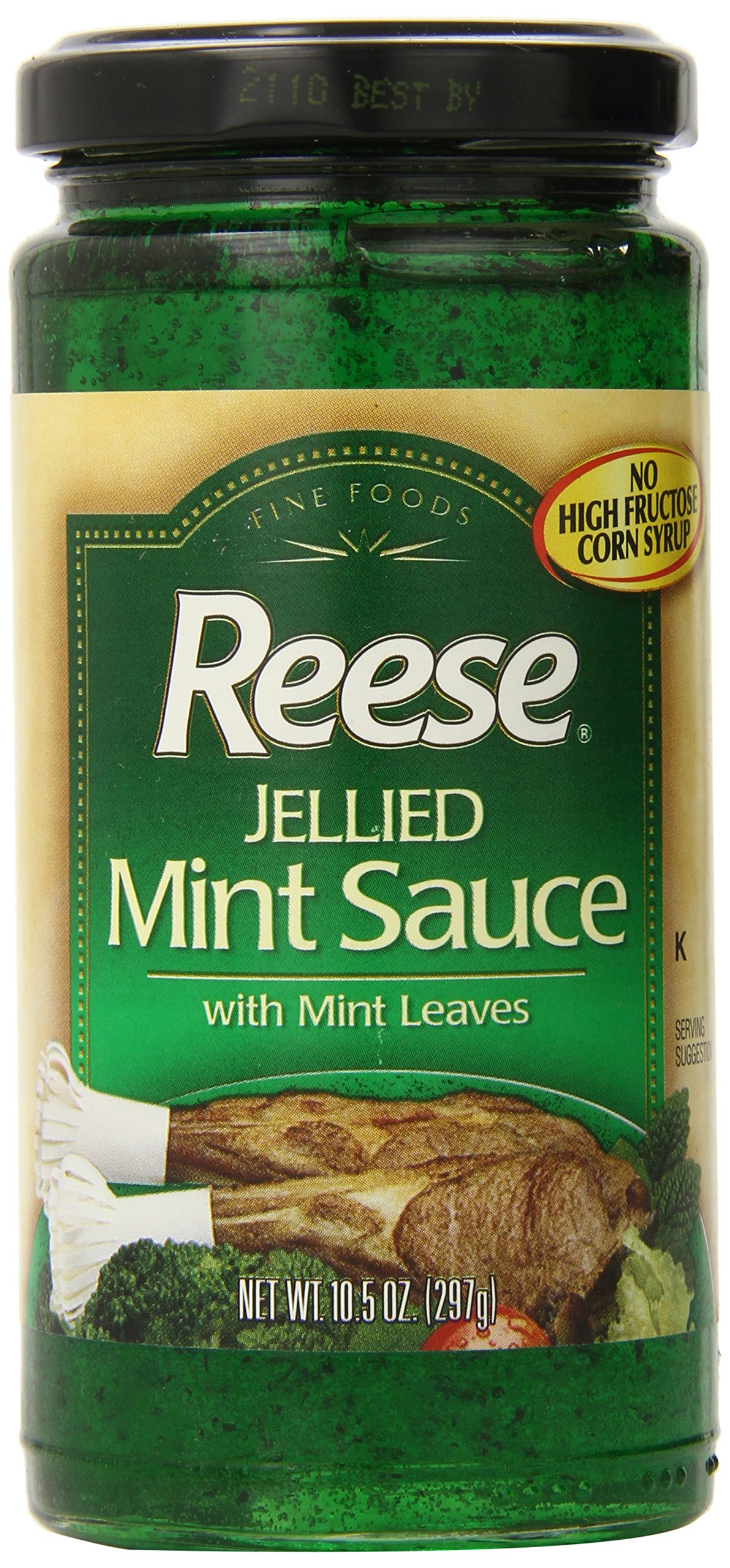 Reese Jelly, Mint W/Leaves, 10.50 Ounce (Pack of 12)