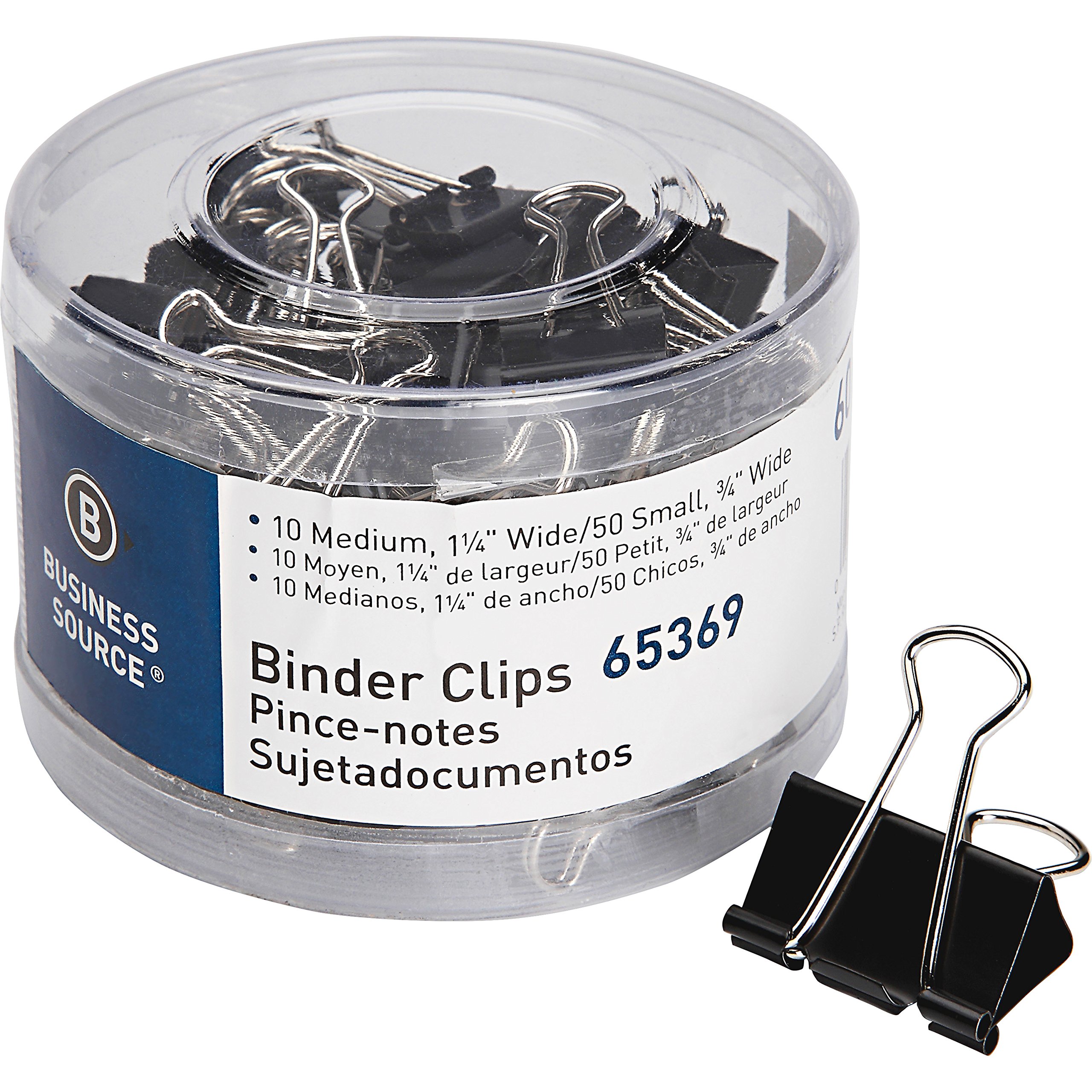 Clips à anneaux robustes Business Source pour archiver vos dossiers professionnels