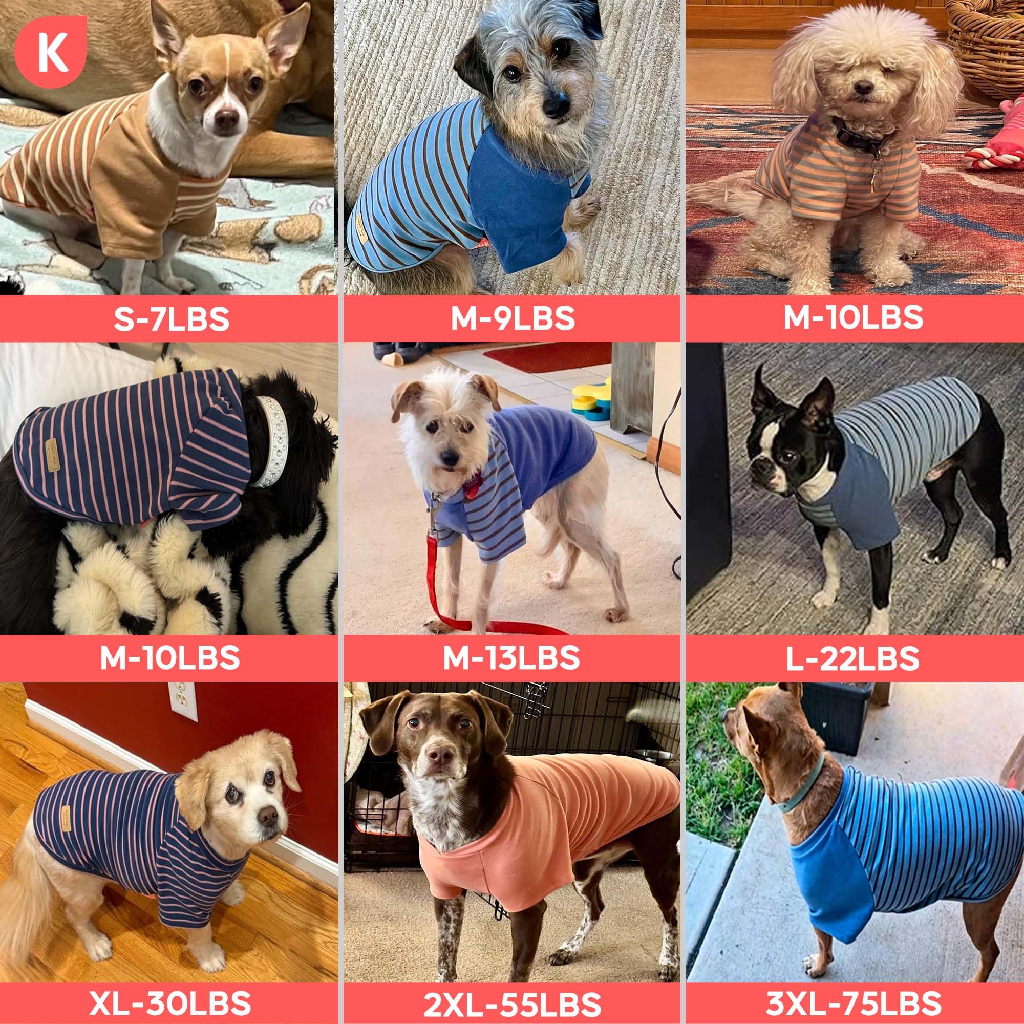 KYEESE Paquete de 2 suéteres para perro, sudadera suave para mascotas, suéter elástico para perros pequeños y medianos, ropa ligera de forro polar para mascotas con mangas, talla XL