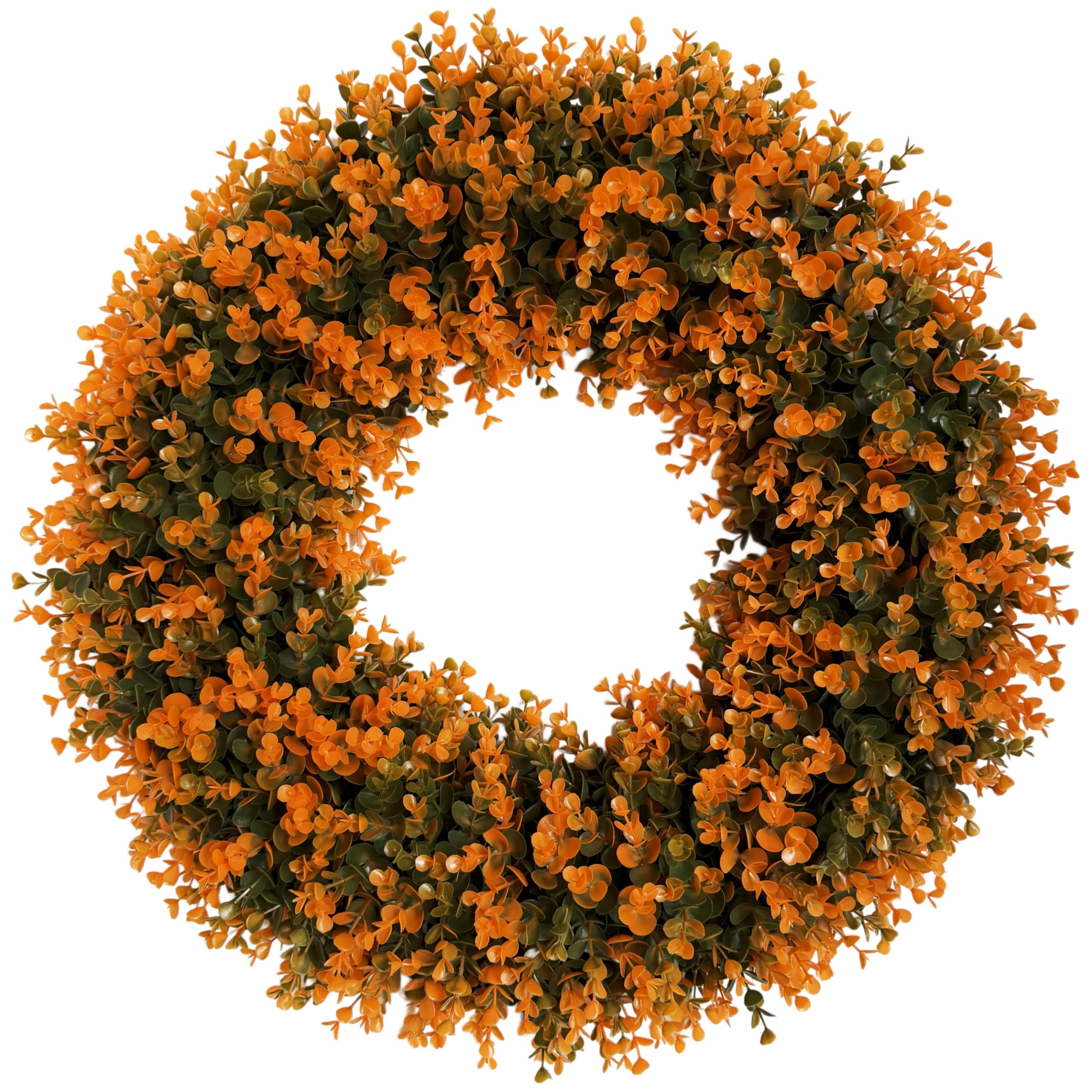 Photo 1 of PickTop 28 Inch Artificial Fall Boxwood Wreath