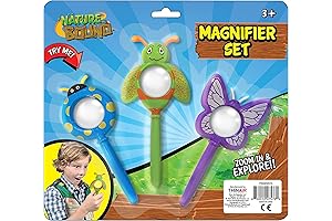 Nature Bound Magnifying Glass for Kids: Shatterproof Toys for Boys & Girls