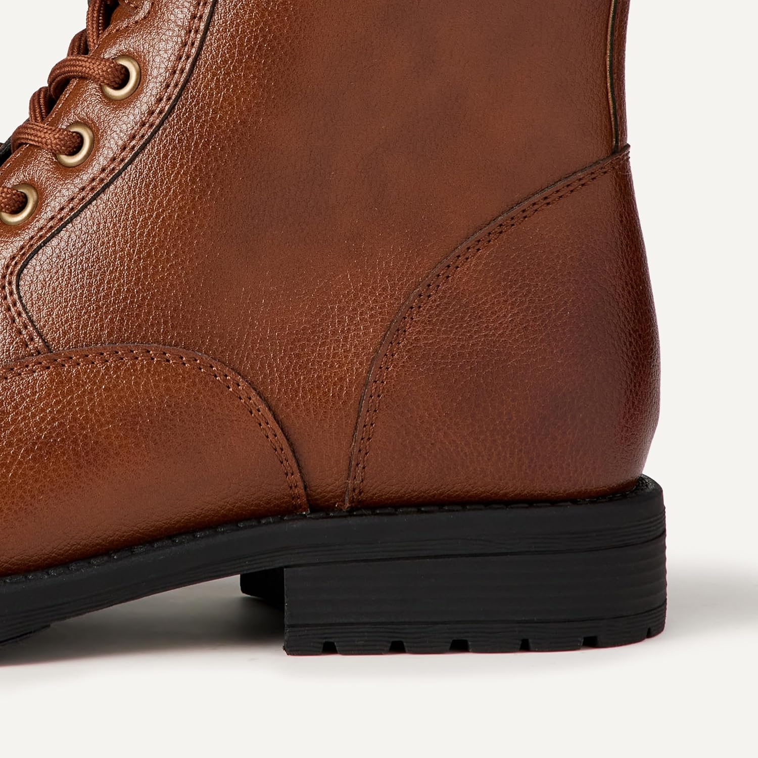 Amazon Essentials Men's Cap Toe Lace Up Combat Boots With Zipper - Image 6