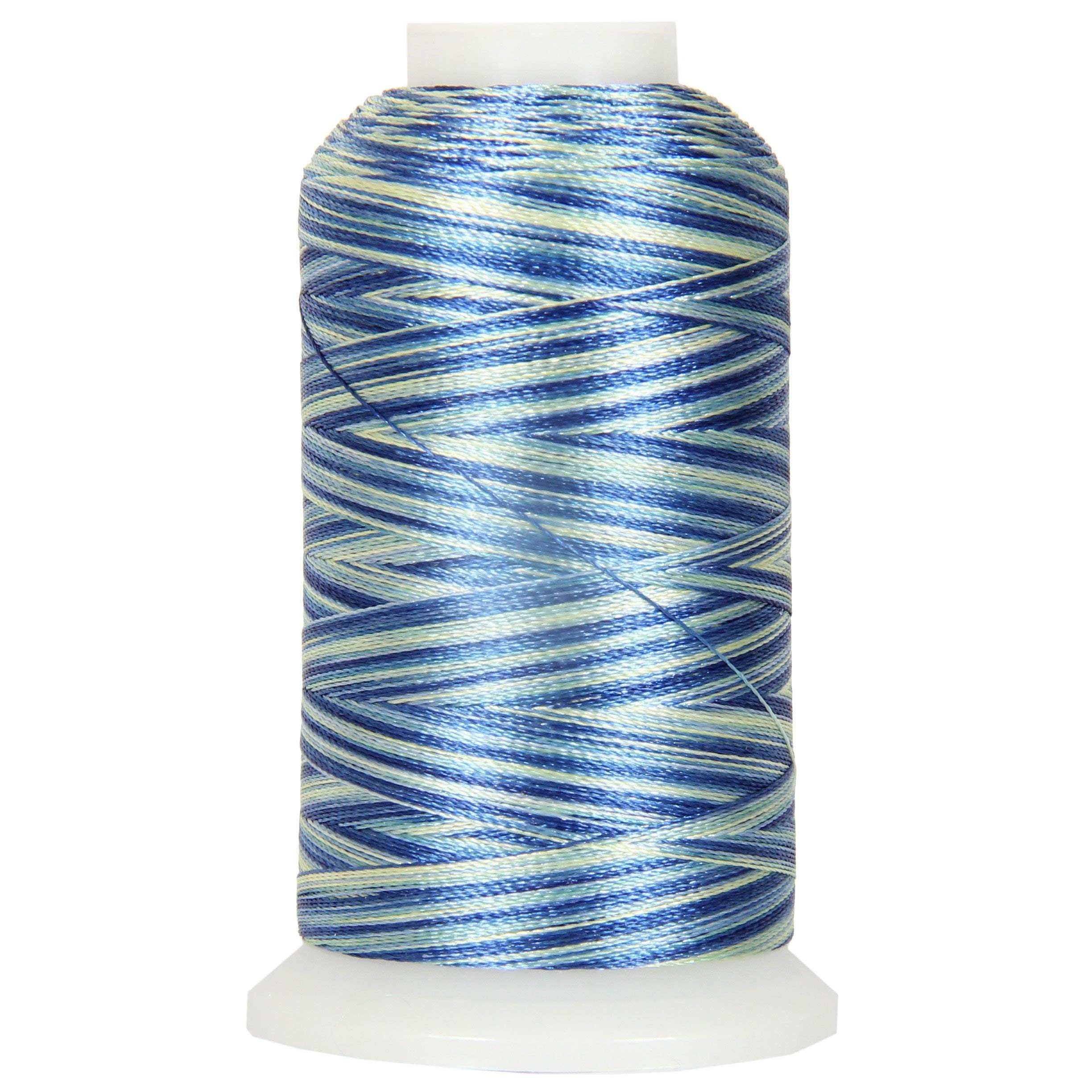 Amazon.com: Variegated Polyester Embroidery Thread by Threadart - 40wt ...