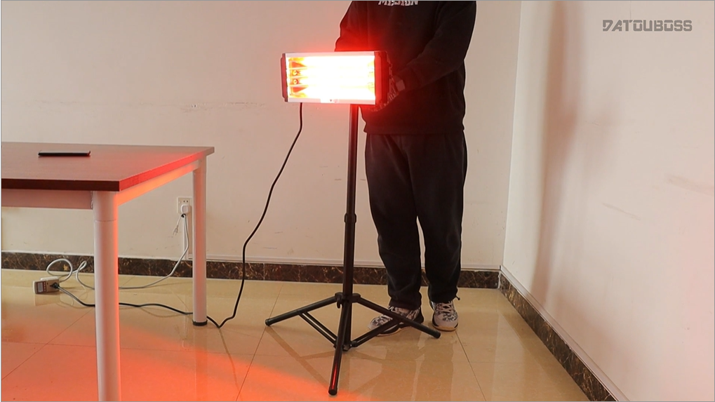 Lampada Termica A Raggi Infrarossi A Onda Corta Da 250 Watt Con Convertitore D Onda Skudo Hologram E Il Falco