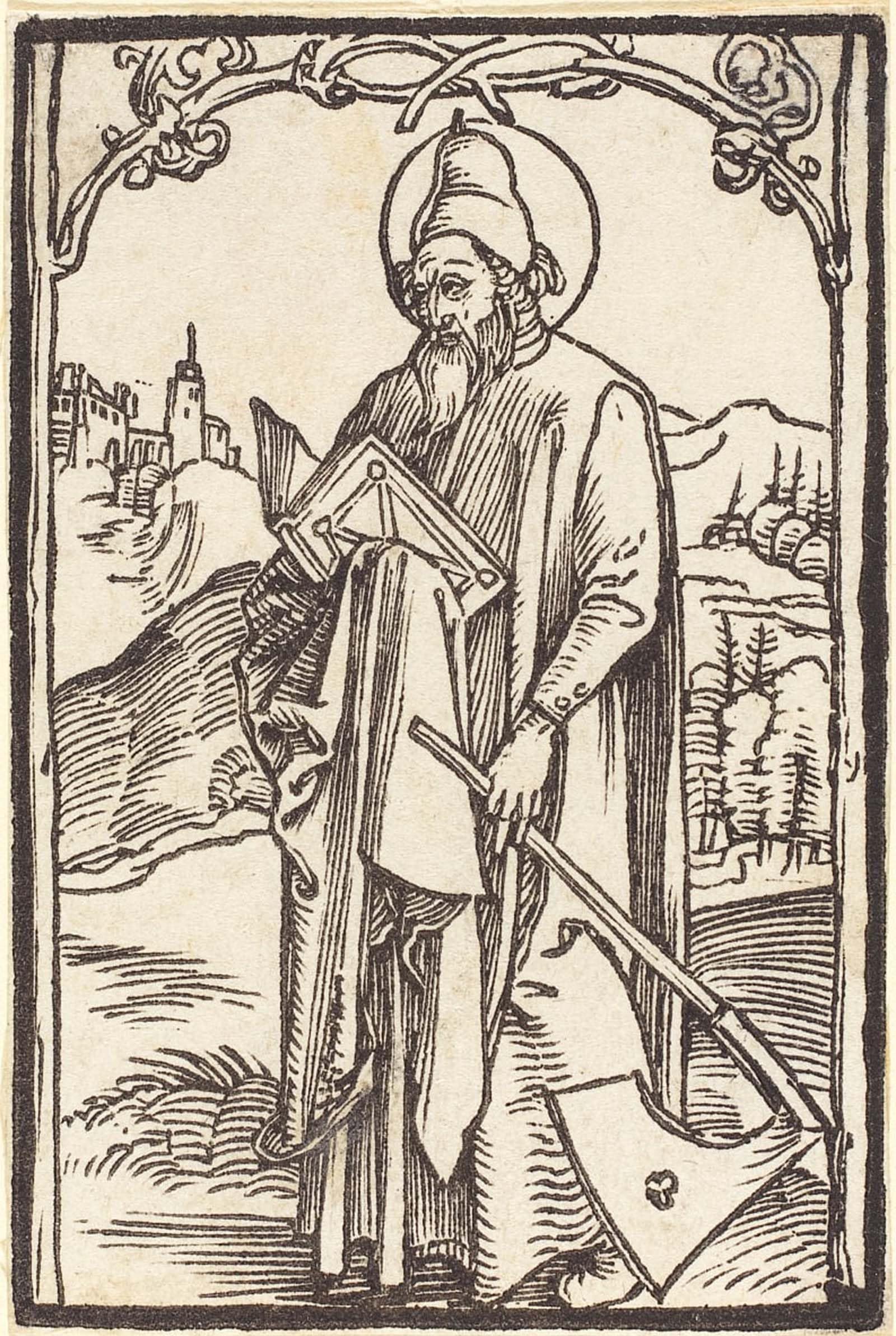 ARTXLXXBN Famous Prints Artwork Pictures Poster Painting Art Saint Matthias by Albrecht Dürer Artwork Landscape Pictures for Home Decor 60x90cm