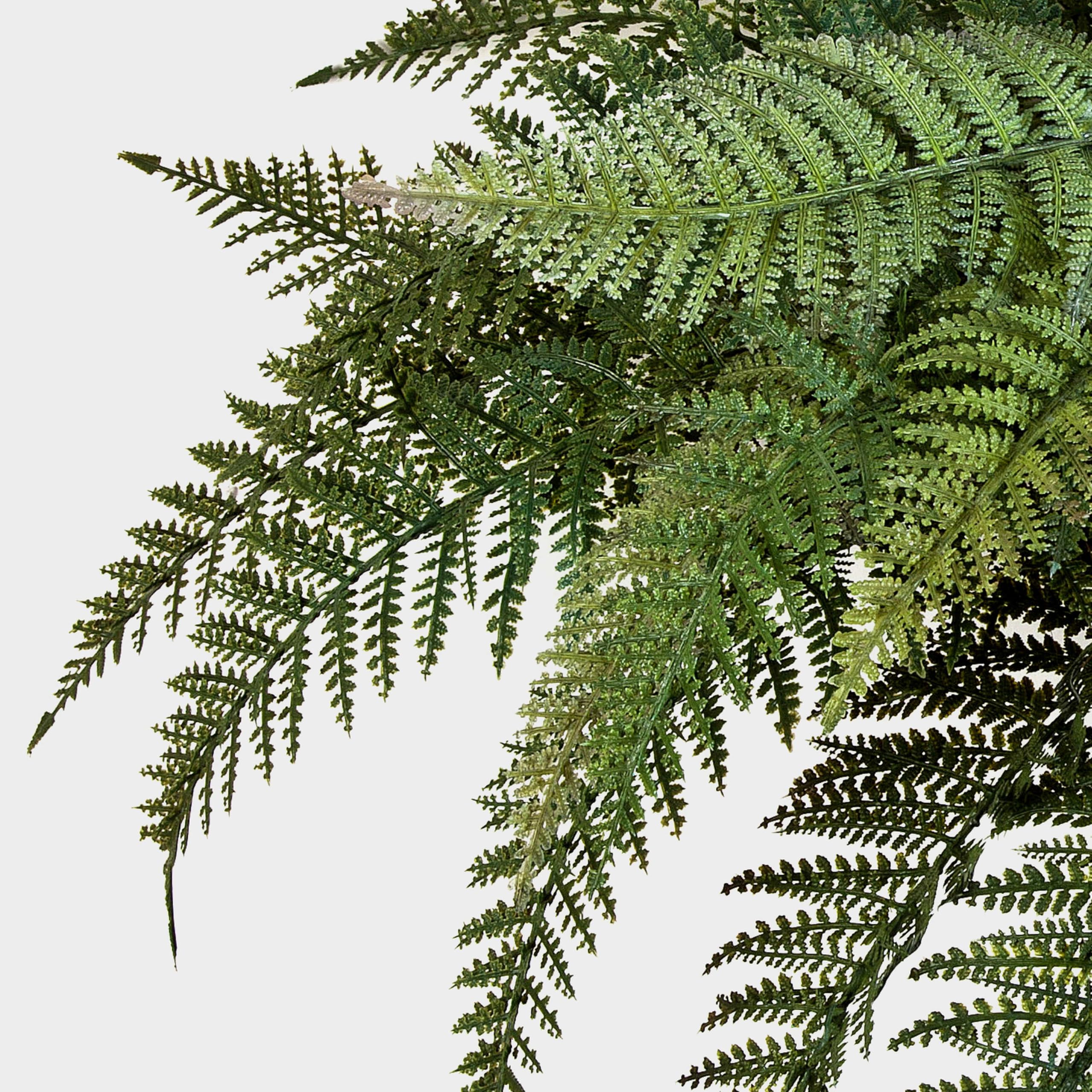 artplants.de Felce Florida Decorativa Aaron, Verde, 50cm, Ø 65cm