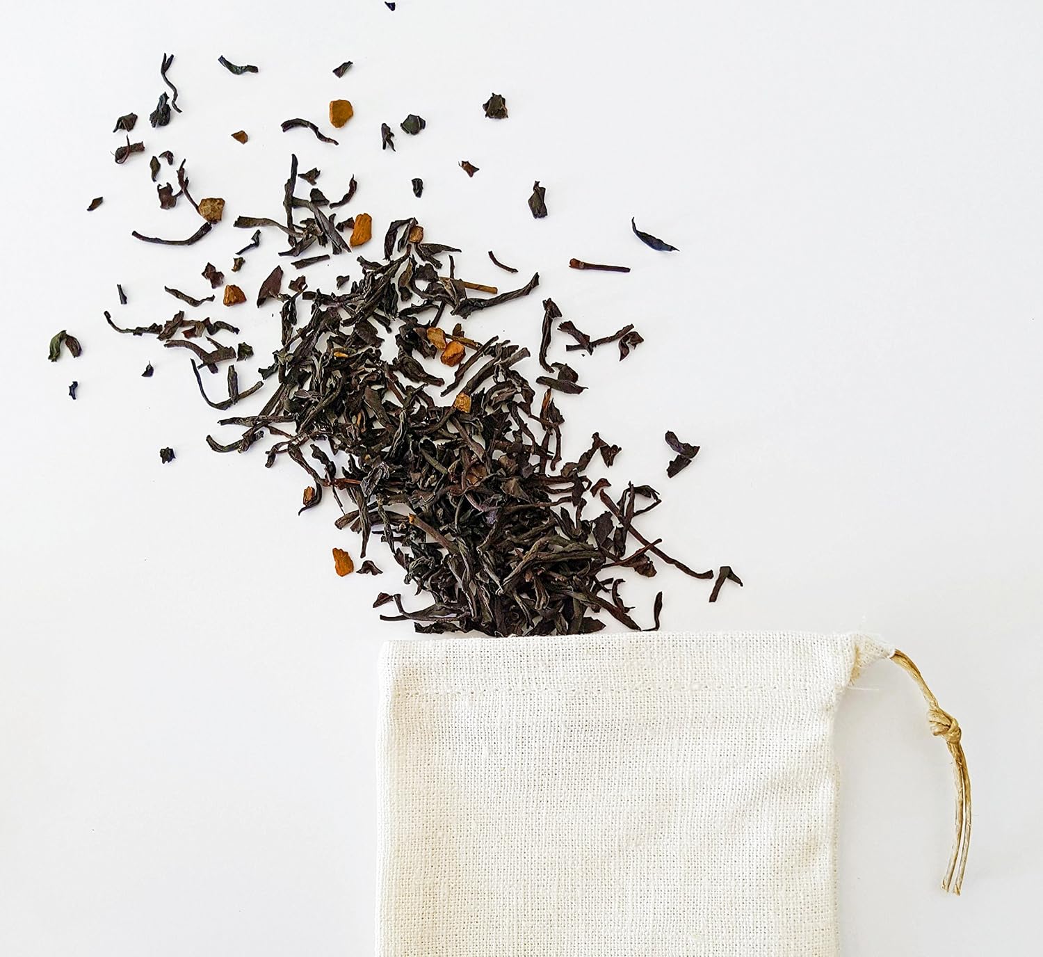 Cloth Reusable Tea Bag and Bulk Spice Bag - Made in Canada of Hemp and Organic Cotton - Zero Waste, Eco-Friendly, Natural Loose Leaf Tea Infuser image 5