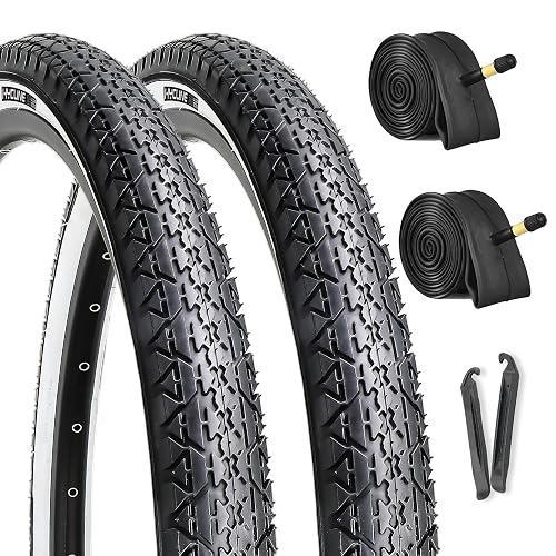 Hycline 26x2.125 Cruiser Bike Tires Set: 2-Pack 26-inch Premium Butyl Rubber High-Performance Folding Replacement Bicycle Tires for Beach Cruiser and Urban Commuting Bicycle