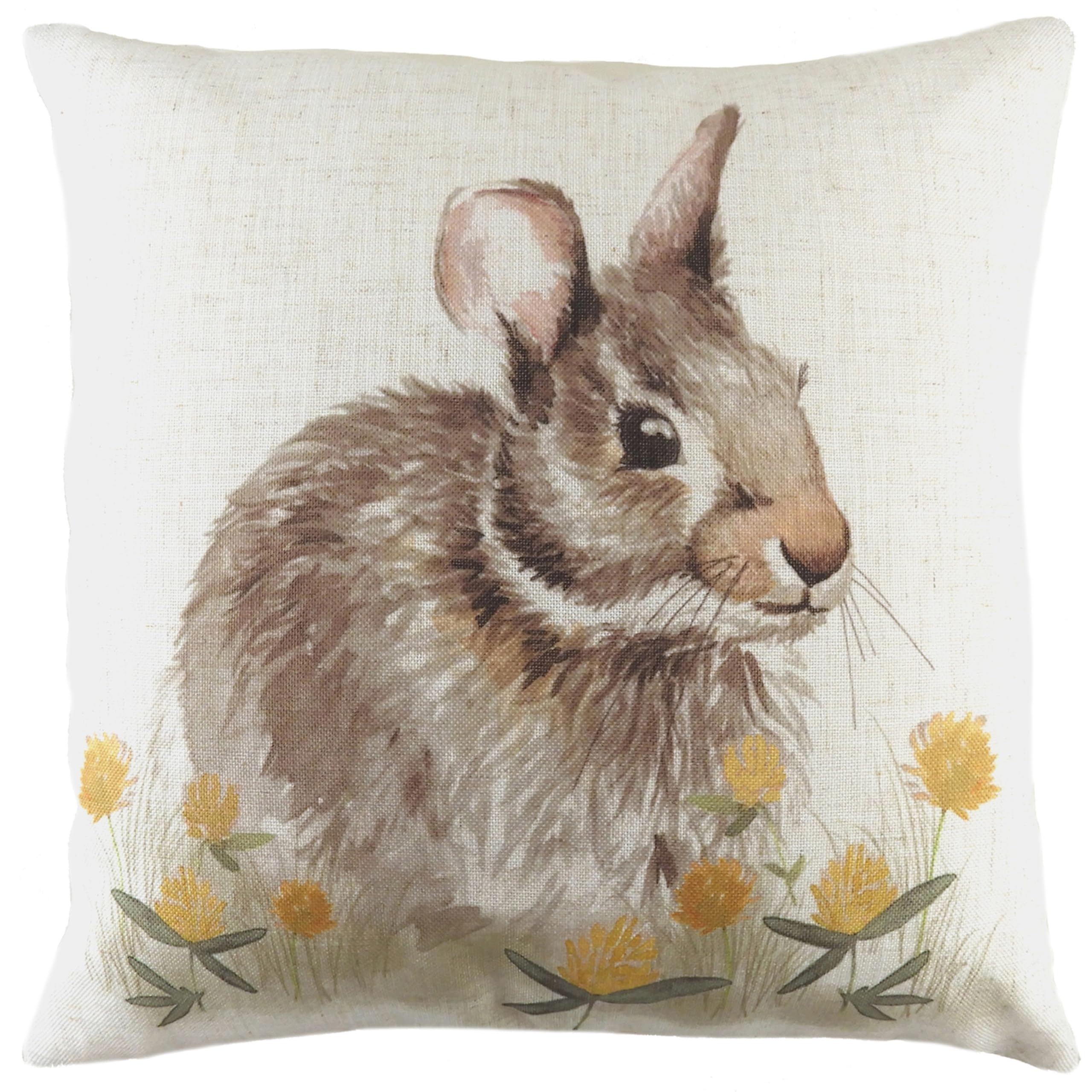 Evans Lichfield Woodland Hare Hare Feather Rich Cushion from B&Q