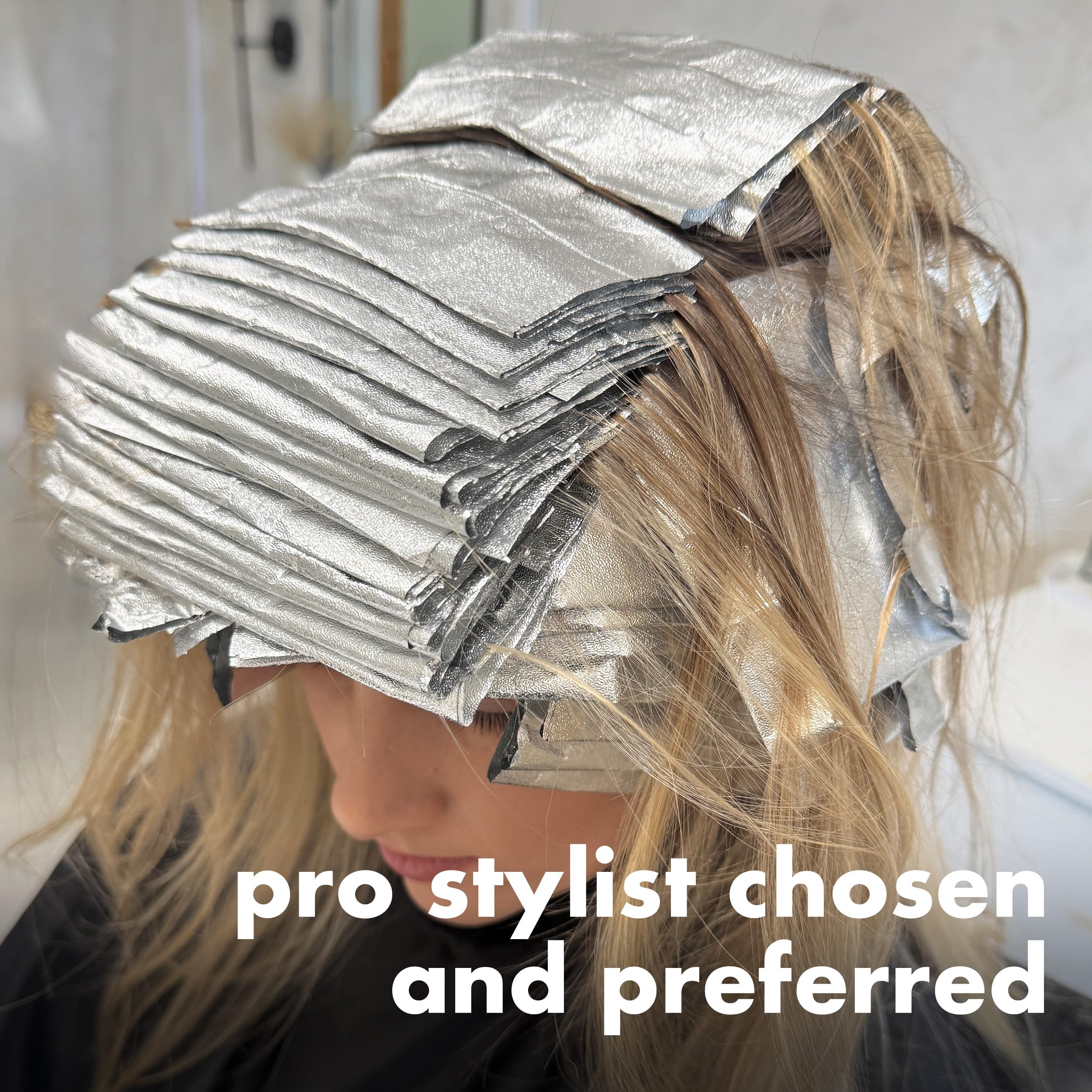 Colortrak Embossed Silver Aluminum Foil Sheets for Hair Coloring