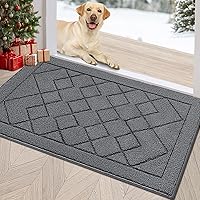 Vista 11 de REFETONE Tapete para interiores, tapete para puerta delantera o trasera de 32 x 40 pulgadas, parte trasera de goma antideslizante, tapetes