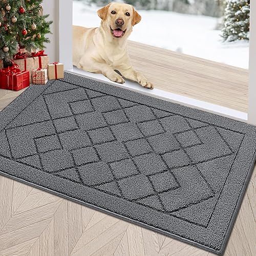 Miniatura 11 de REFETONE Tapete para interiores, tapete para puerta delantera o trasera de 32 x 40 pulgadas, parte trasera de goma antideslizante, tapetes