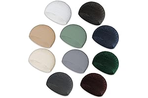 Kufi Hat for Men, Intricate and Breathable Muslim Skull Cap