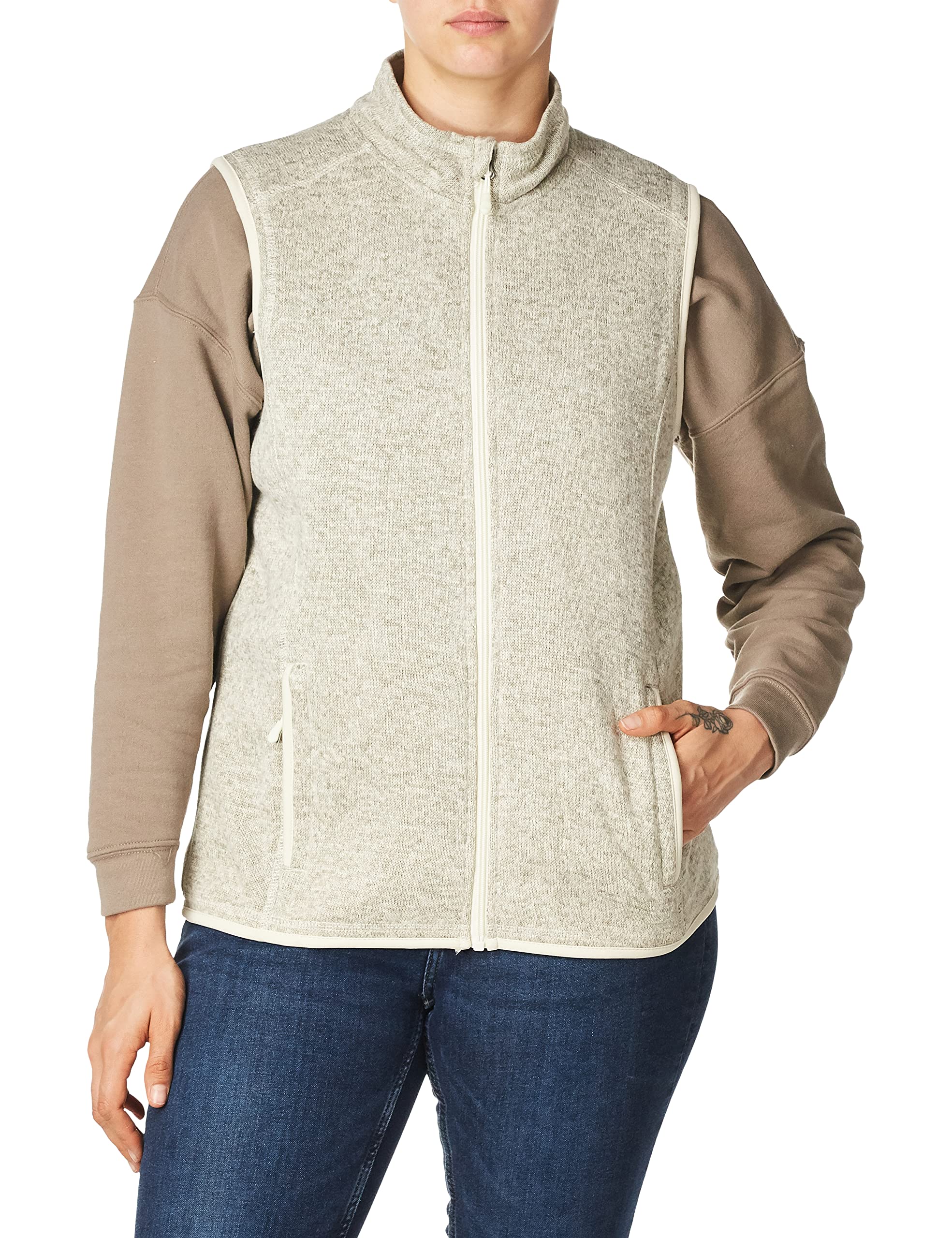 Charles River Women's Pacific Heathered Sweater Fleece Vest