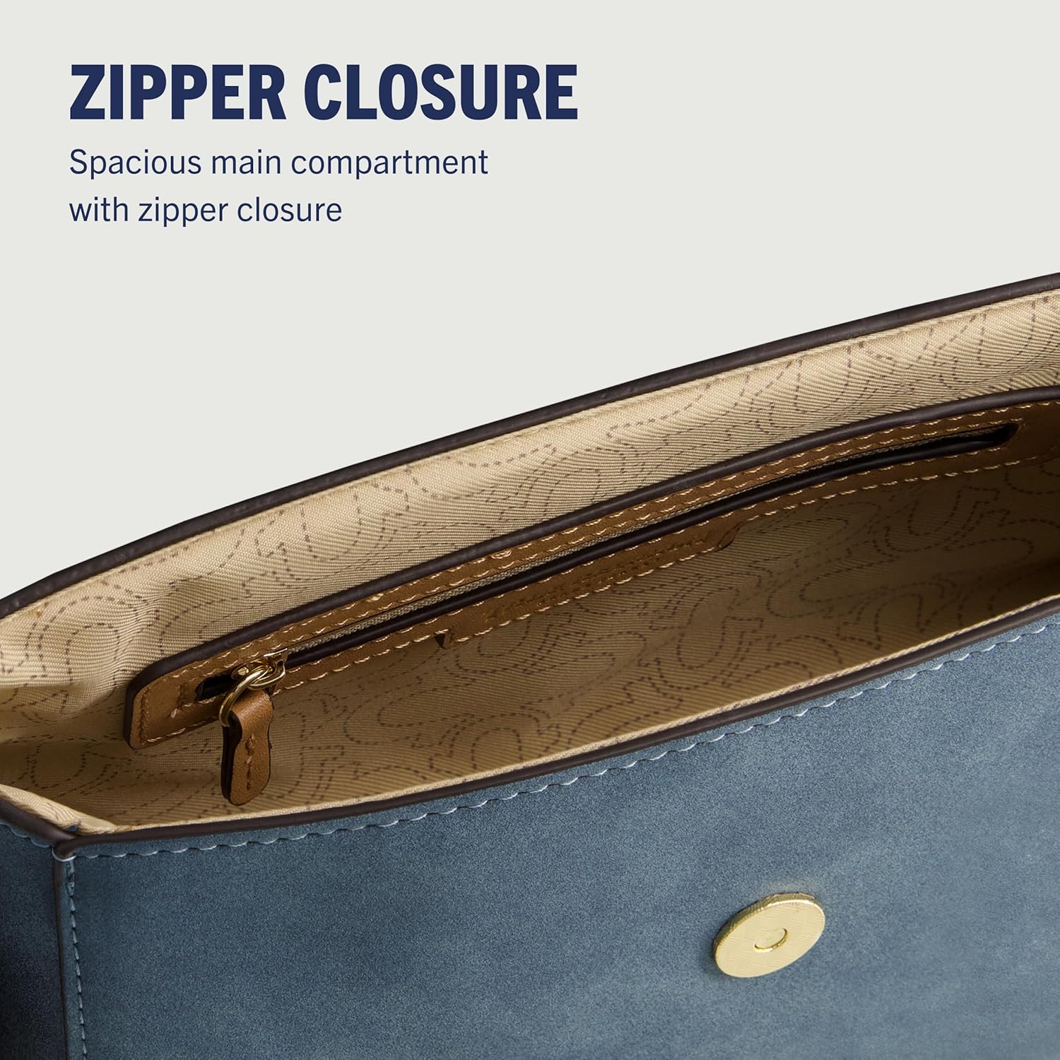 True Religion Women's Satchel Bag, Mini Crossbody Purse Handbag with Adjustable Shoulder Strap - Image 6