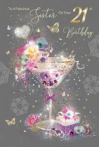Carte D’anniversaire Pour Les 21 Ans D’une Fille – Message Personnalisable