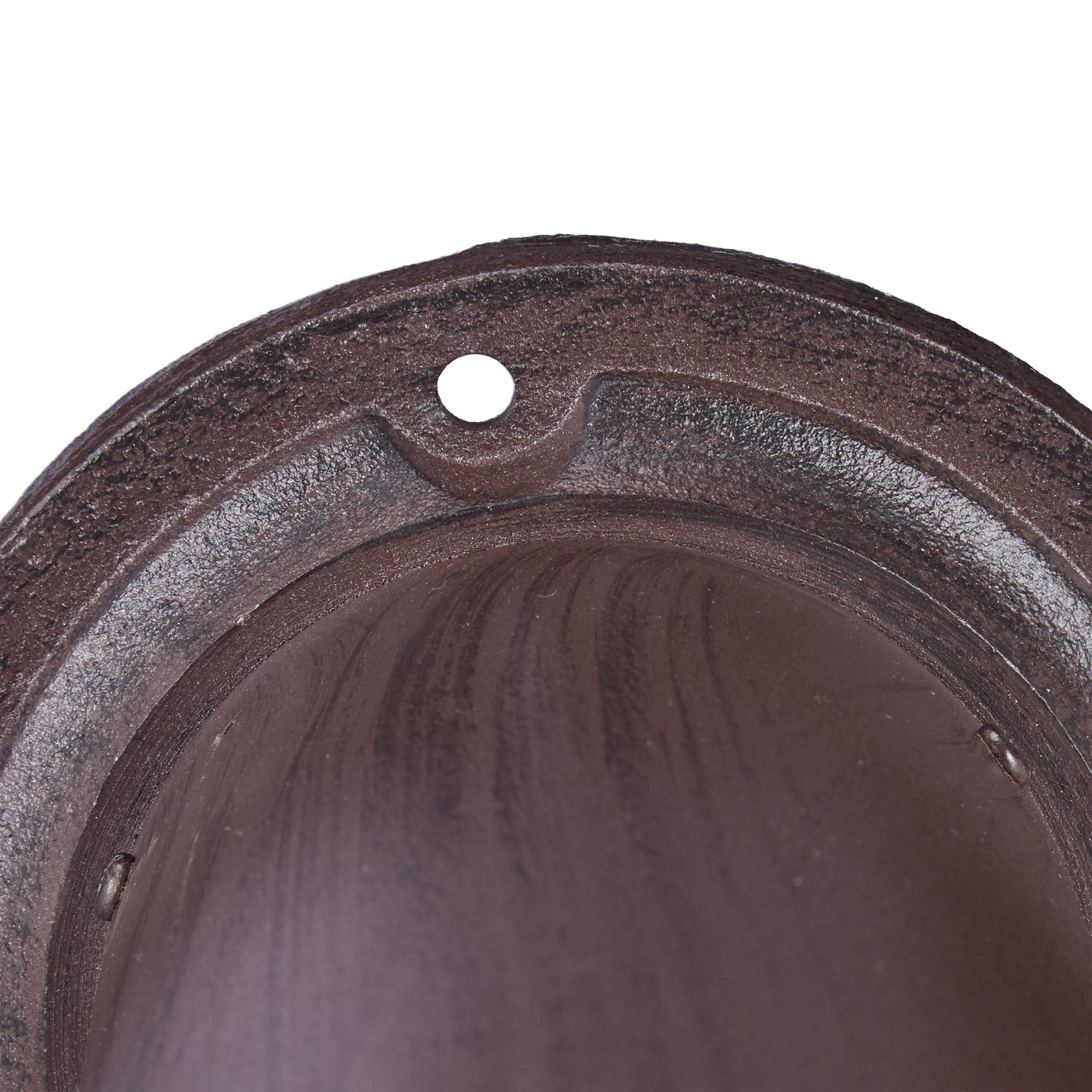 Relaxdays Pompe à Eau pour Jardin, Style Antique, Connexion de 3/4 de Pouce, Ronde, 91 cm Hauteur, Brun