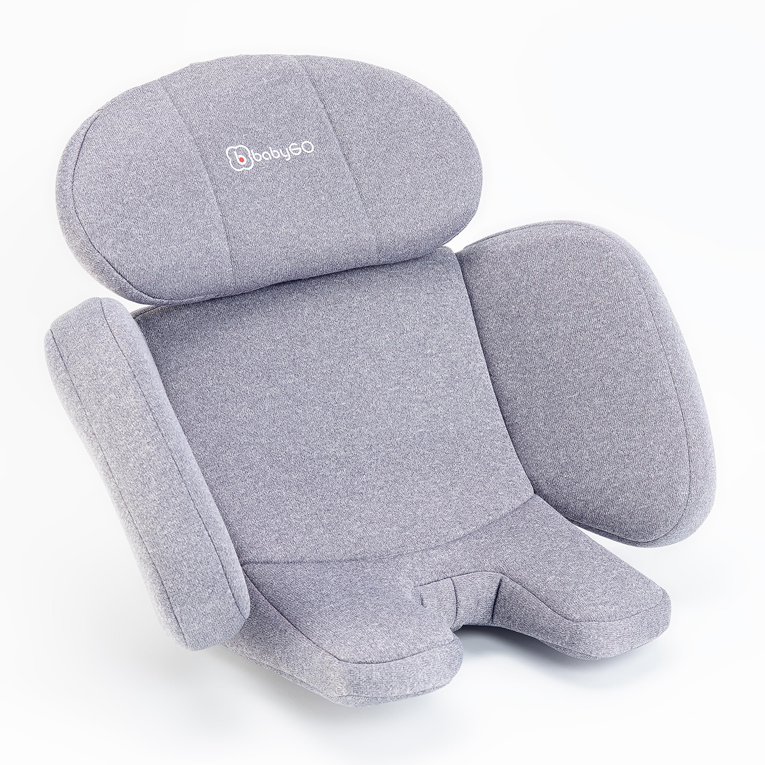 babyGO Move 360 Kindersitz nach neuer I-Size Norm - Kindersitz/Autositz für Kinder (40-150 cm) Grau