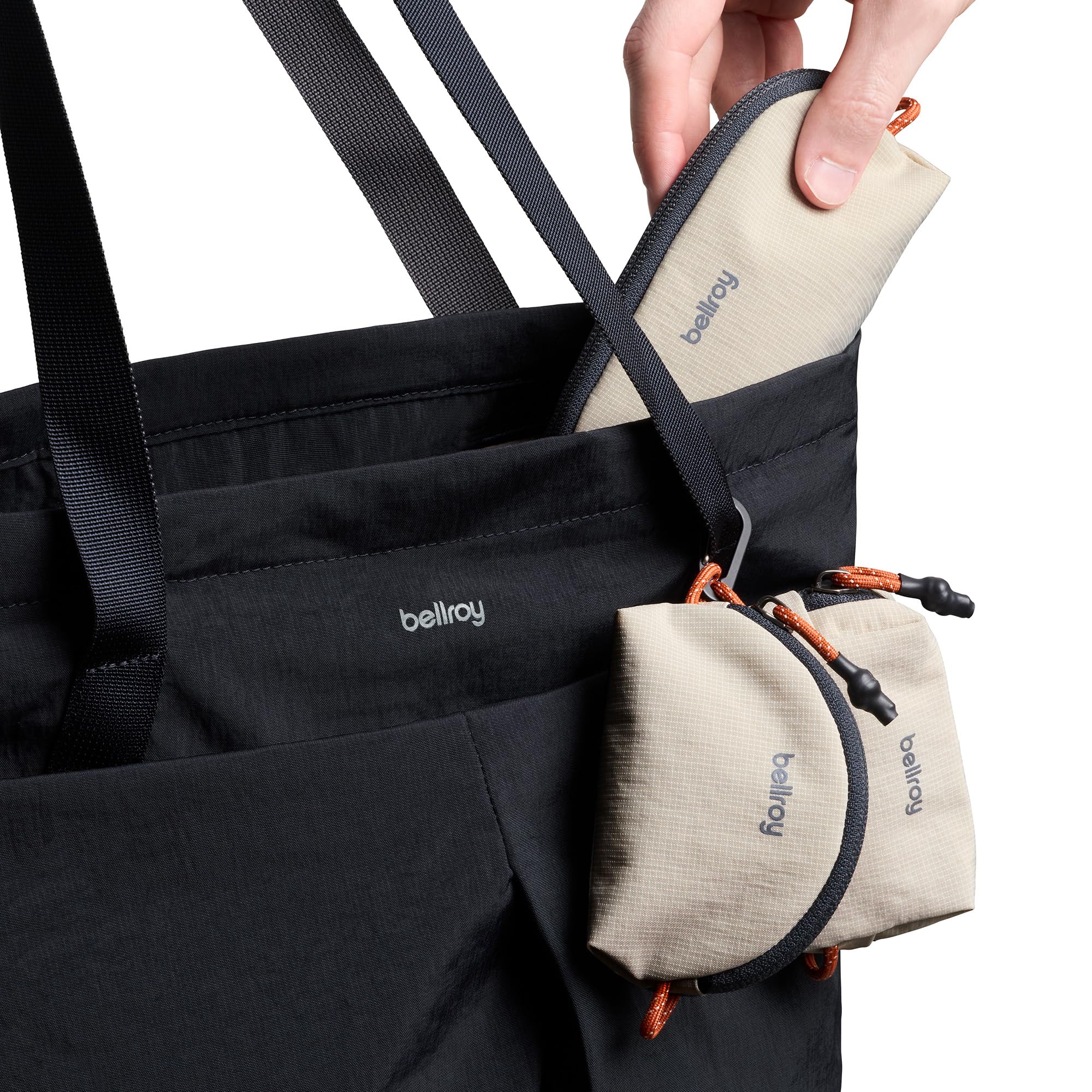 Bellroy Lite Pocket Trio, Mini Pochettes légères, Lot de 3 - Ash