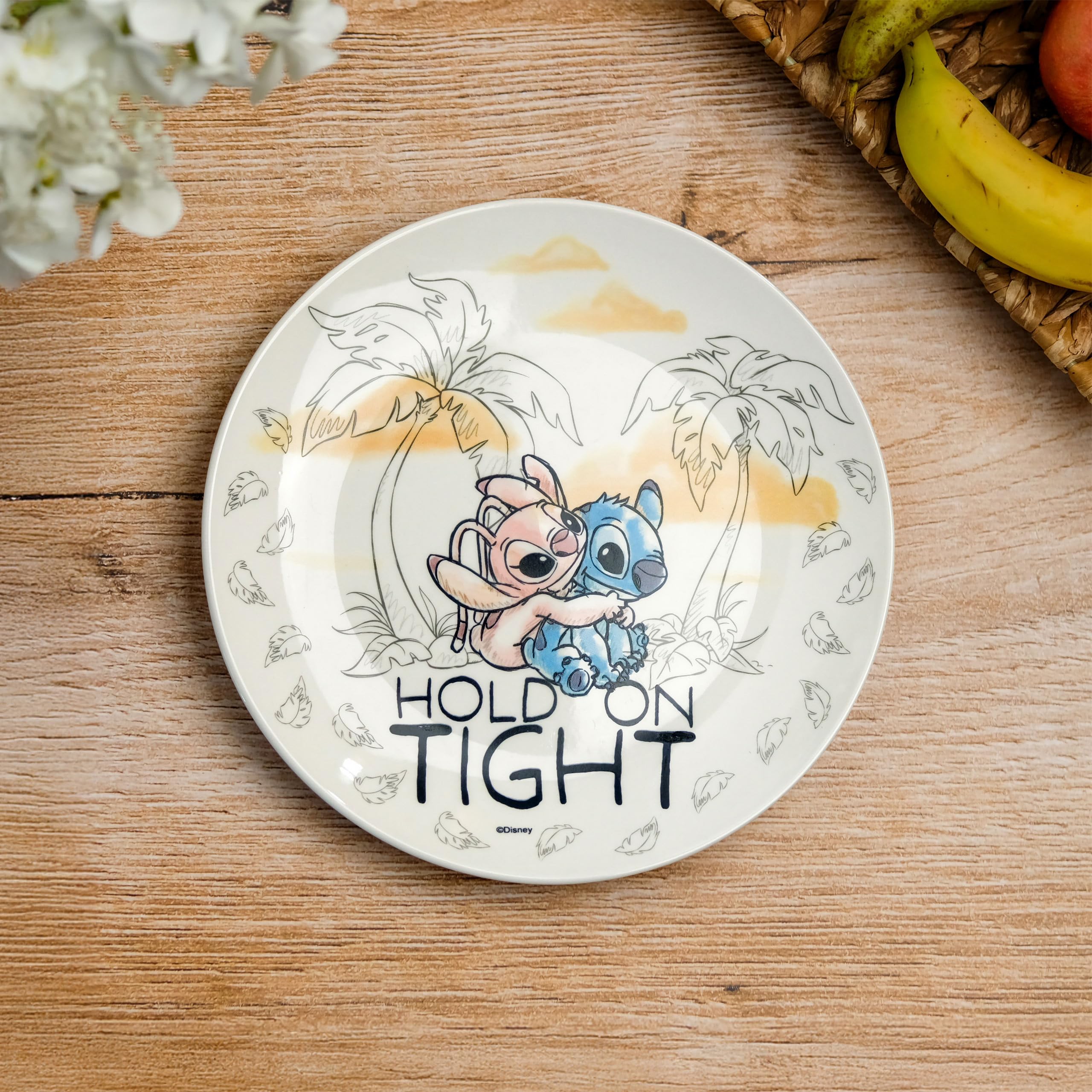 Elbenwald Lot d'assiettes – Différents motifs Le Seigneur des Anneaux, Lilo & Stitch et Star Wars en céramique (Lilo & Stitch)