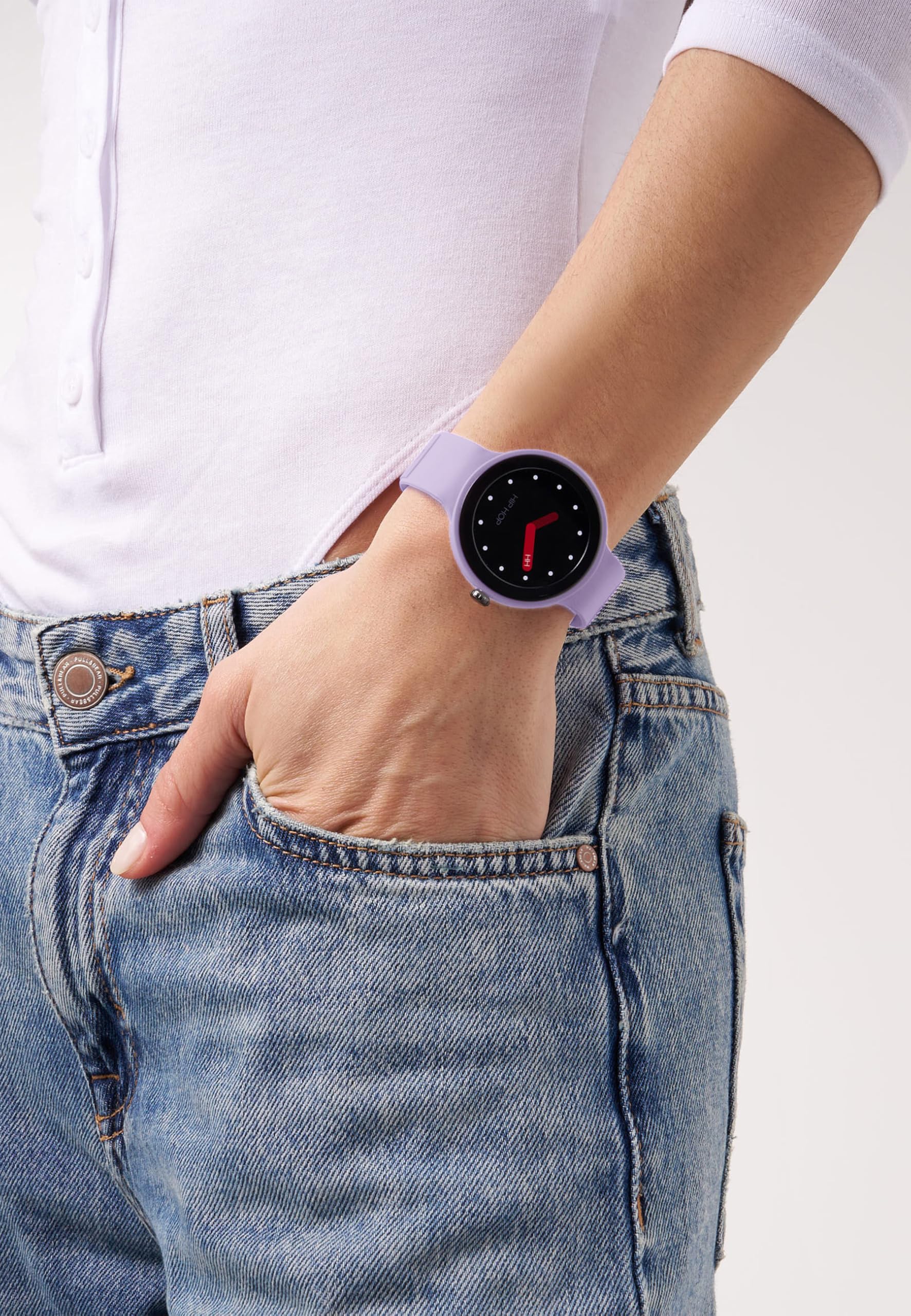 HIP HOP, Hero.NEXT Smartwatch damski z 2 wymiennymi silikonowymi paskami, inteligentny zegarek z wyświetlaczem 1,09 cala, Bluetooth 5.0, funkcje zdrowotne i sportowe, kompatybilny z iOS i Androidem