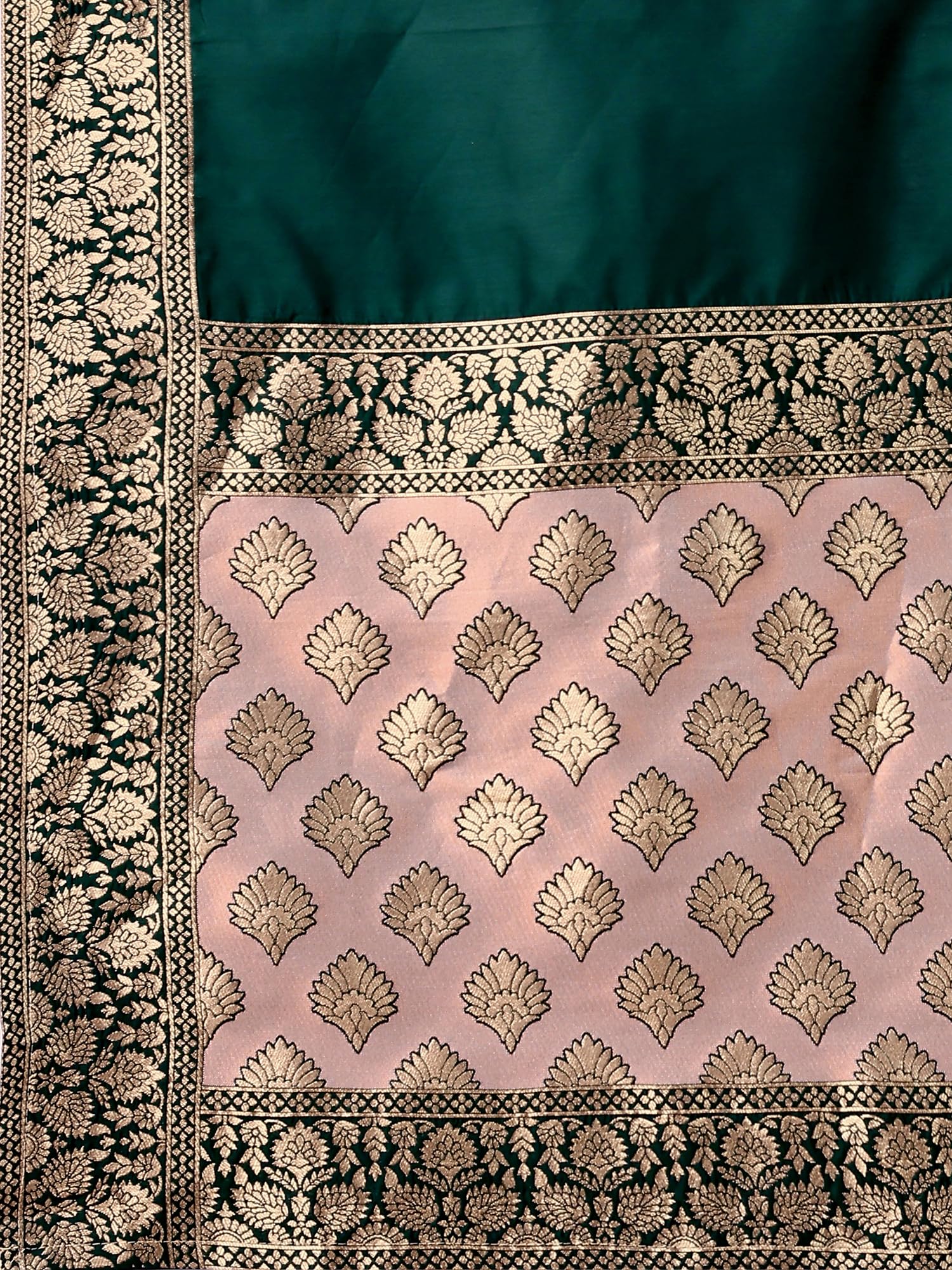 PURVAJA Lehenga damski zestaw Choli ze sztucznego jedwabiu