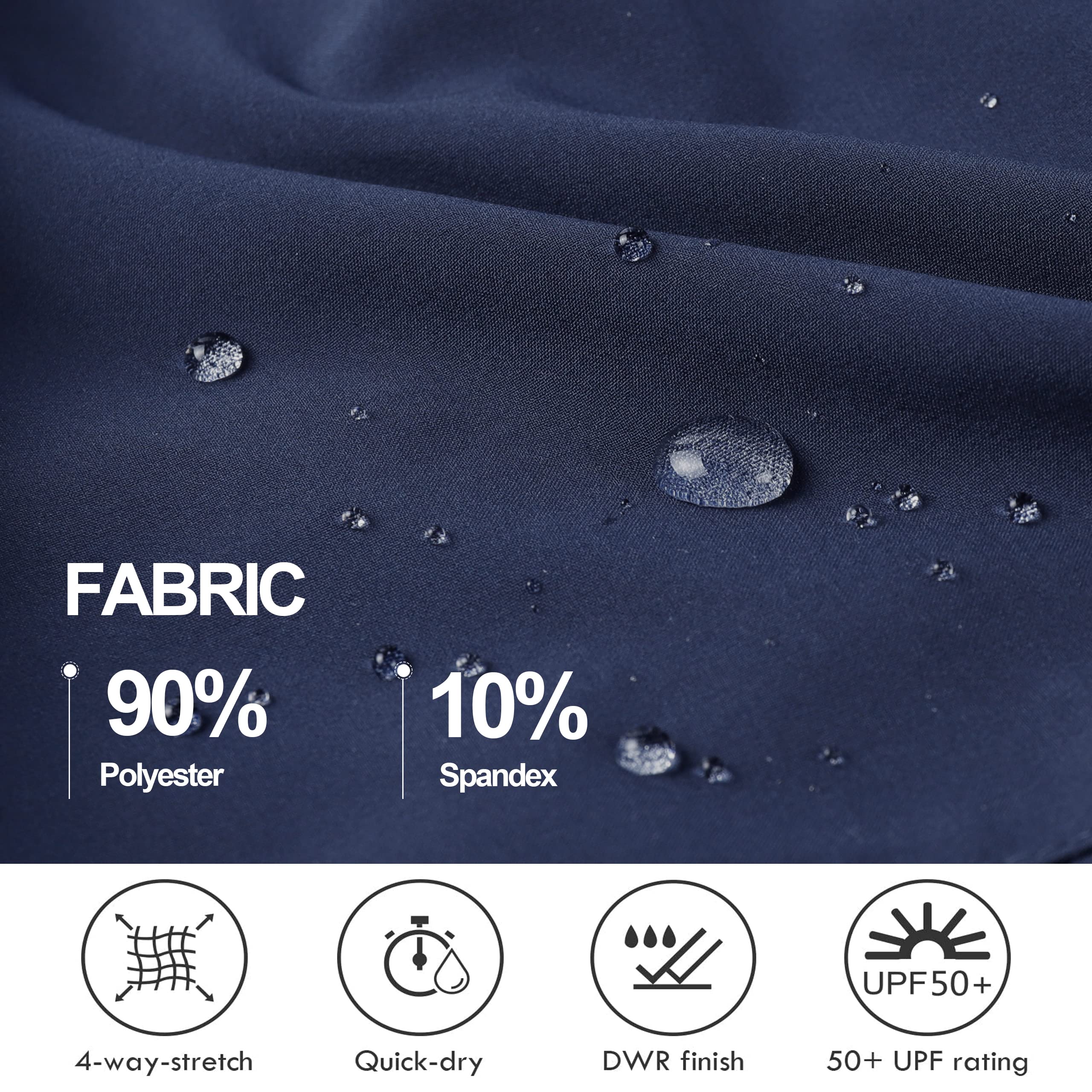 Short Randonnée Cargo Femme Été Léger Bermuda Short Imperméable Séchage Rapide pour Golf Sport avec Poches