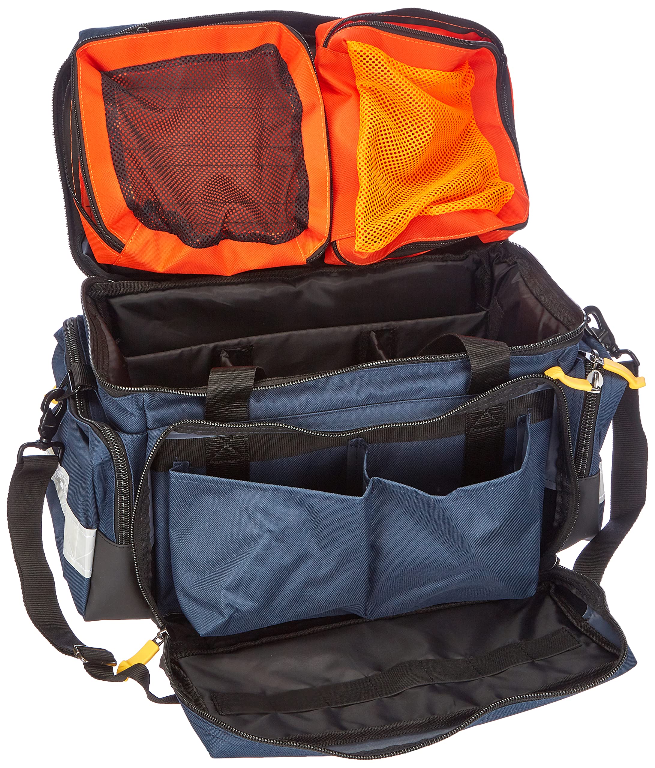 Teqler T-131064BL Sac de premiers secours Lüttich en nylon répulsif à l'eau, grand, 51 cm x 26 cm x 31 cm