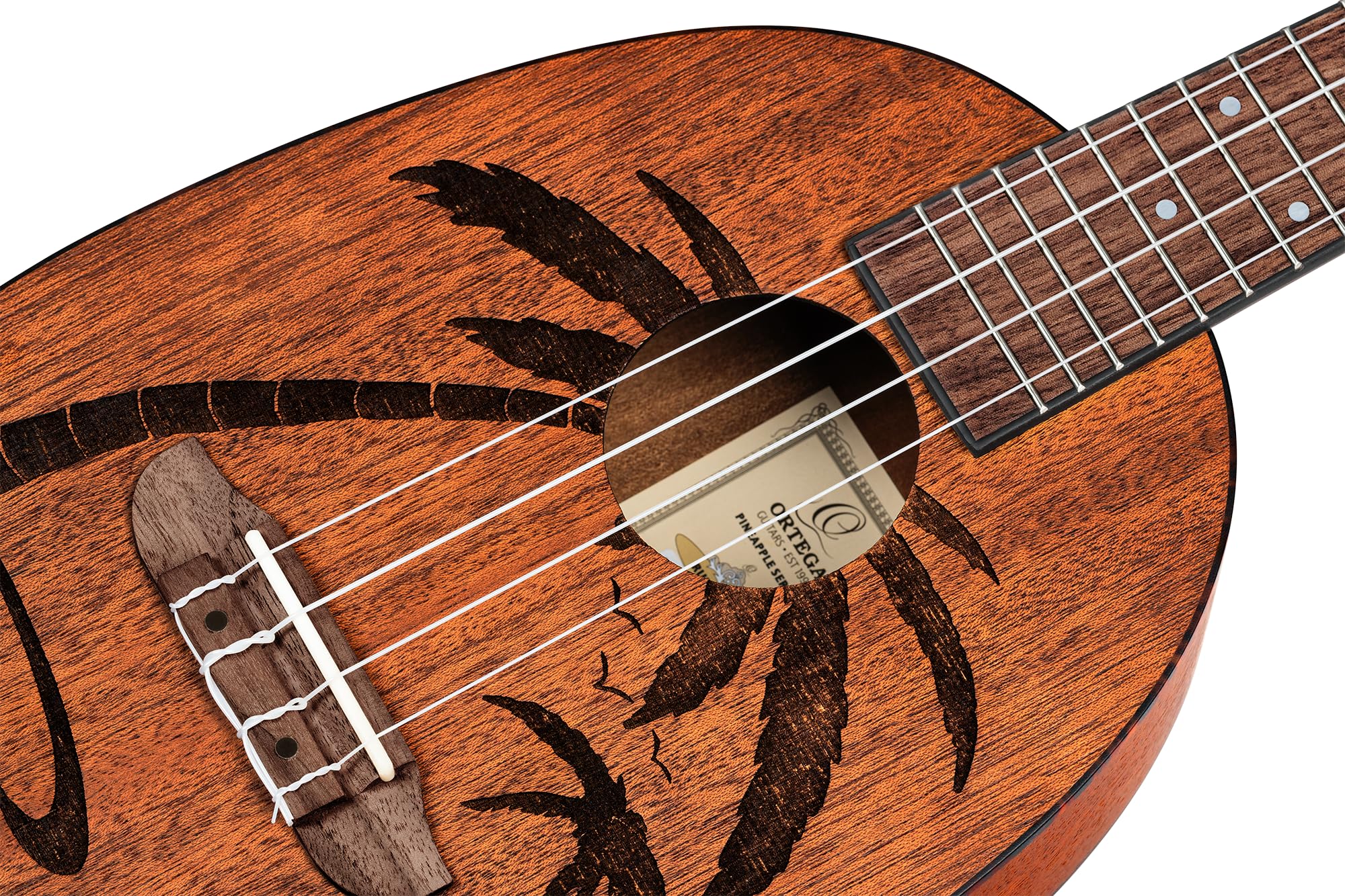 Ortega Guitars Ukulele Concerto Acustico – Bonfire Series – Corpo Ananas – Sapele, Natural (RUPA5MM)